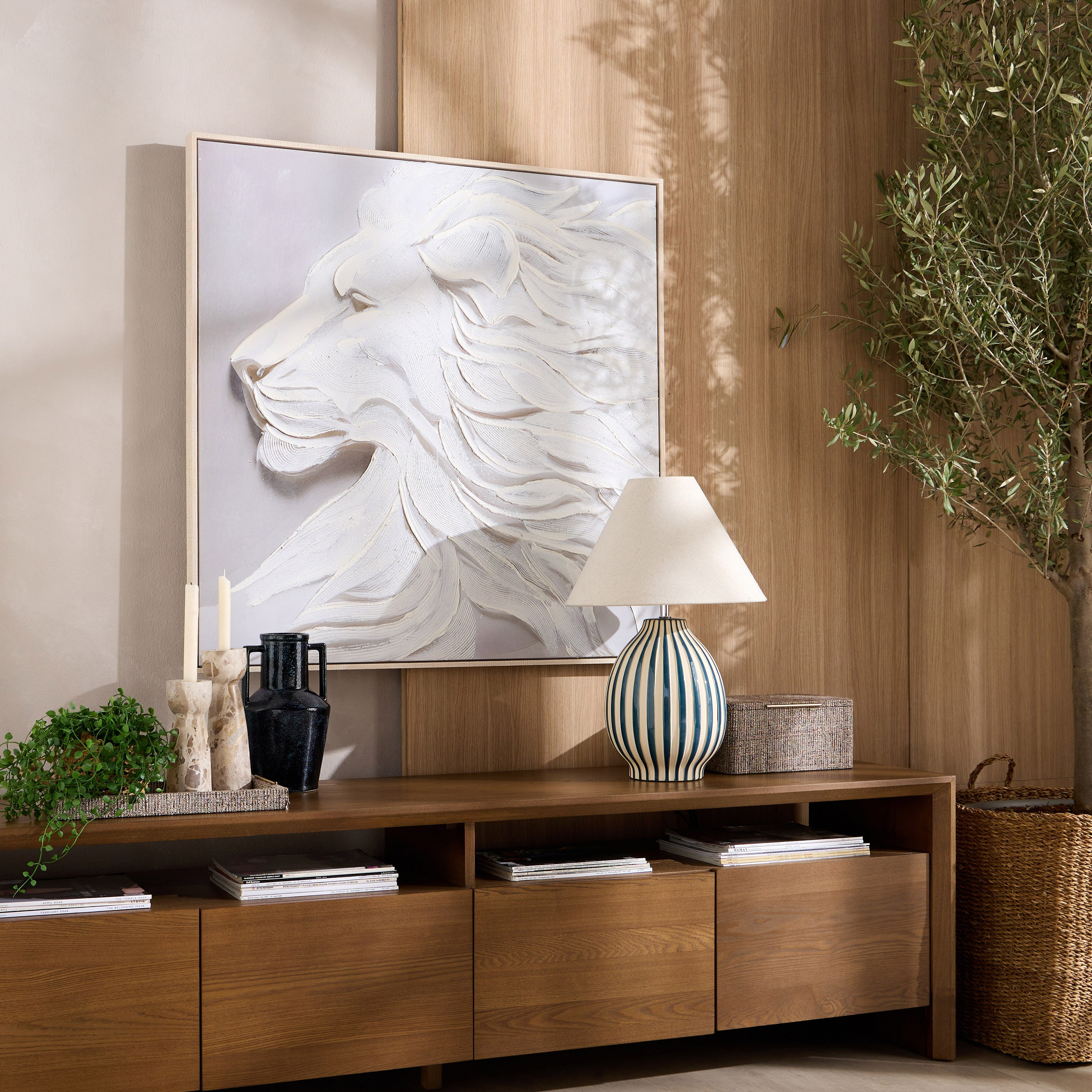 لوحة جدارية كانفاس مؤطرة - مسك - 100x100 سم-household-walldecorandmirrors-wallart-image-3