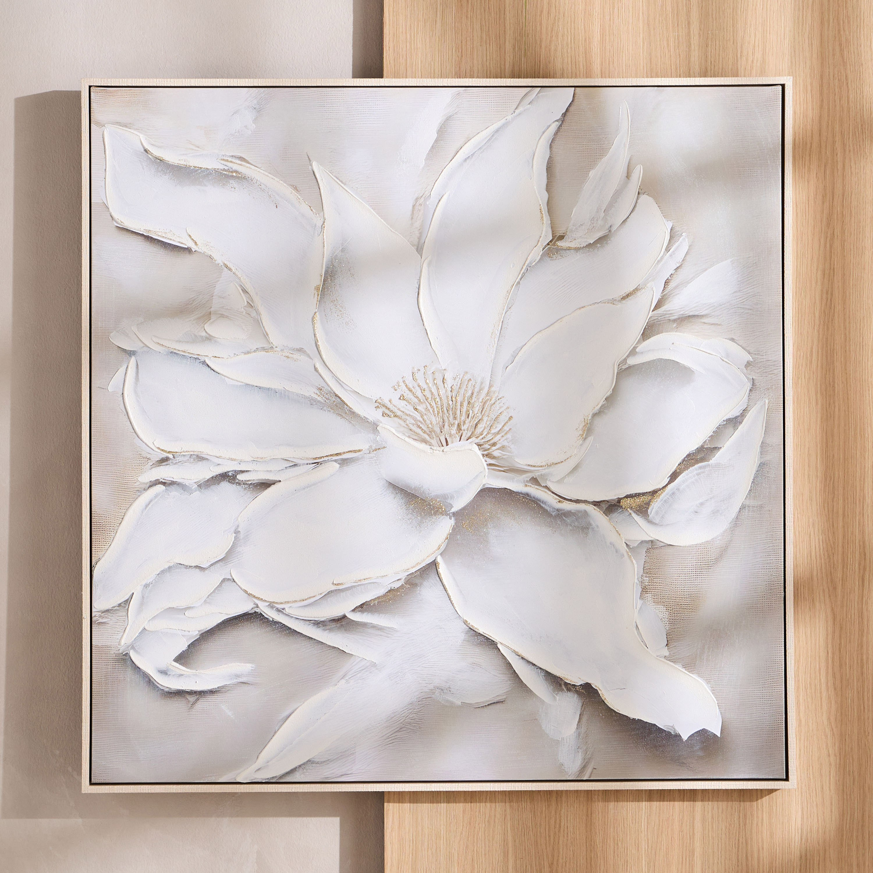 Hanin Framed Canvas Wall Art - 100x100 cm