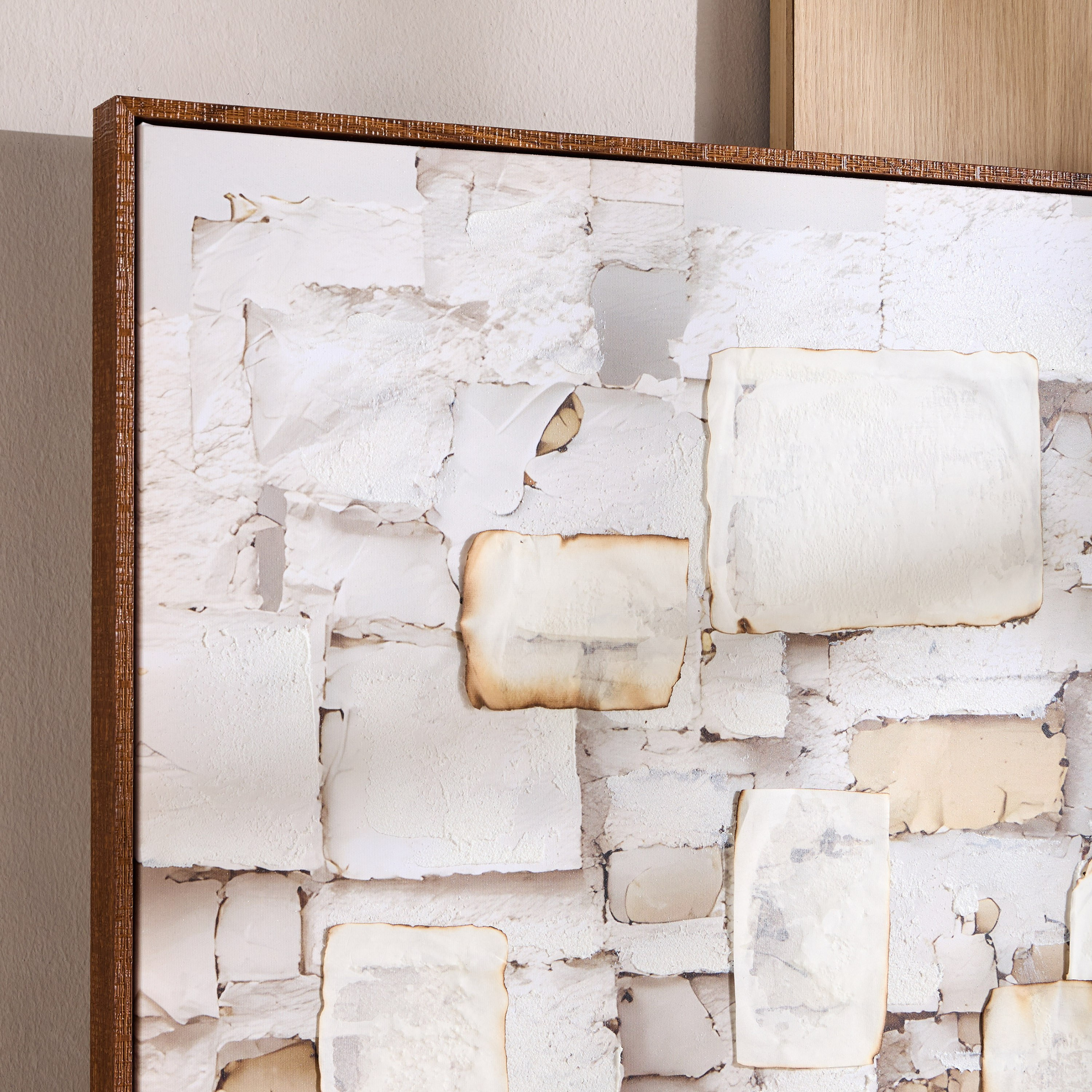 لوحة جدارية كانفاس مؤطرة - نسرين - 100x100 سم-household-walldecorandmirrors-wallart-image-2