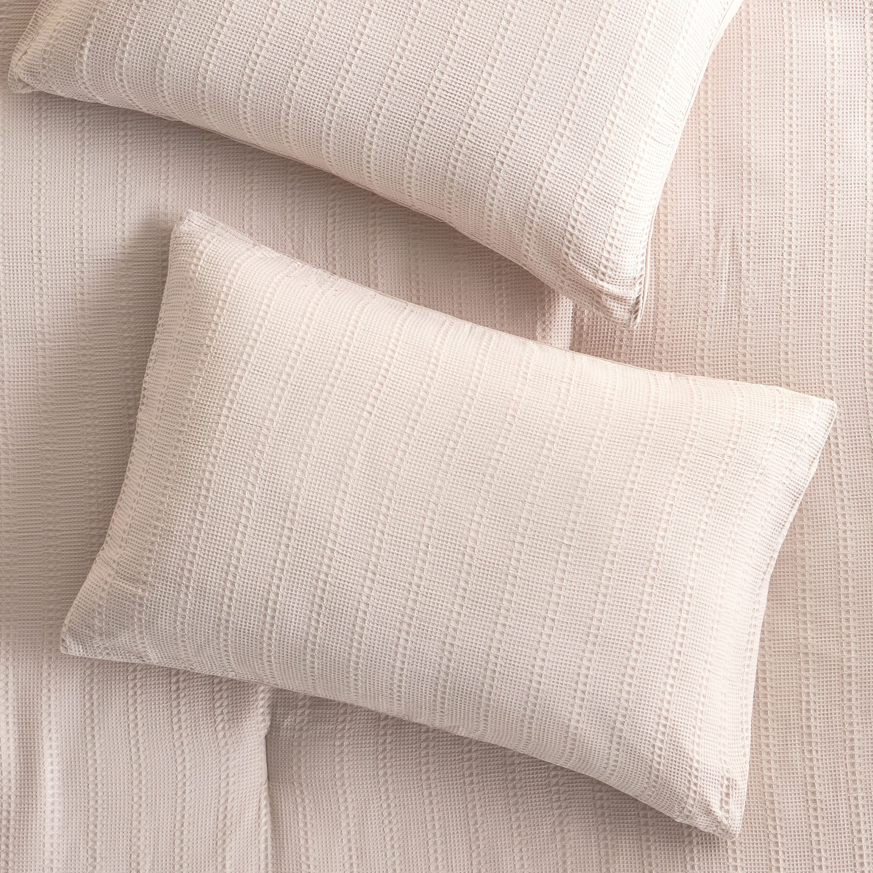 طقم لحاف قطن سوبر كينج 3 قطع بملمس وافل بارز - سورا - 240x260 سم-household-bedding-comfortersandbedspreads-comforters-image-3