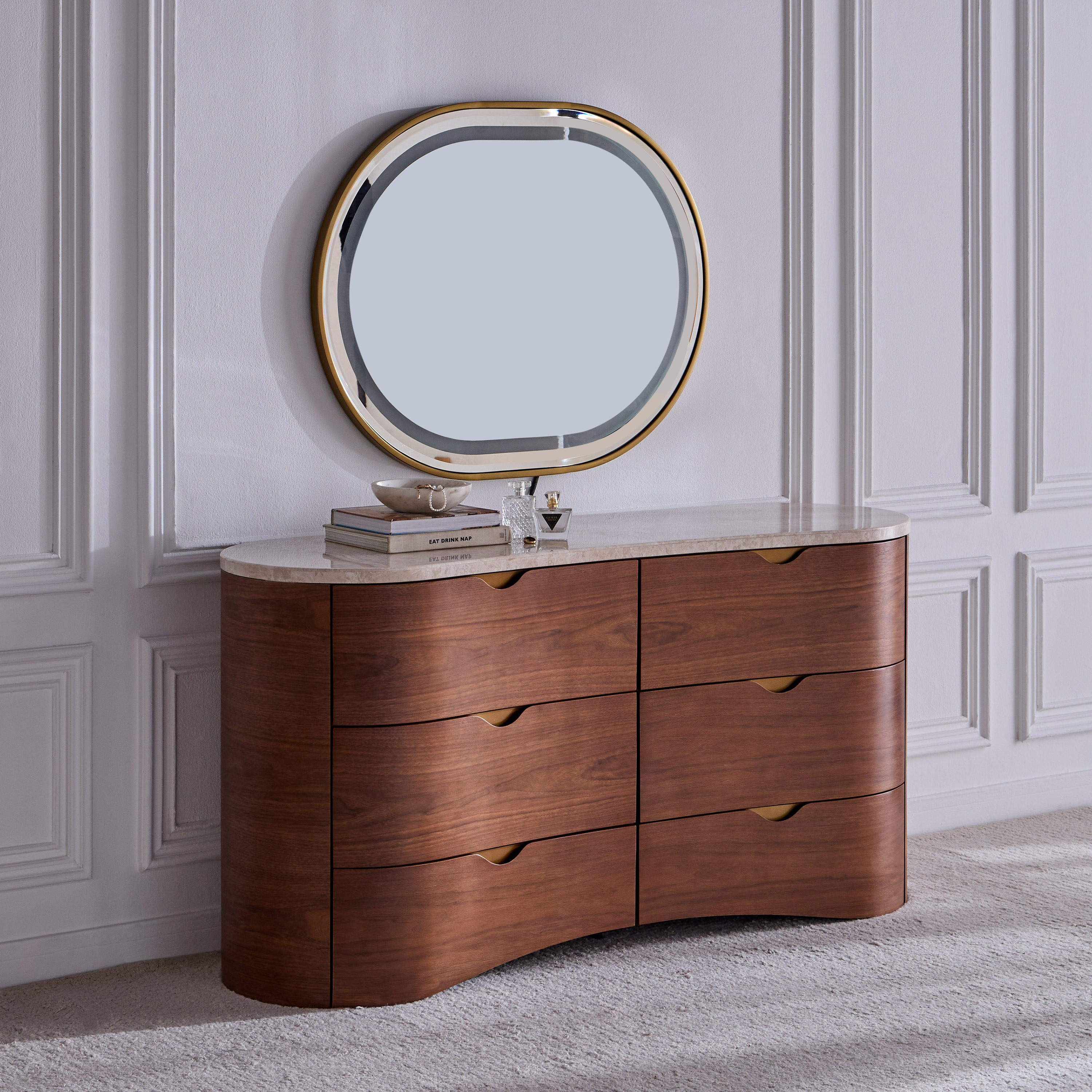 Ellsworth 6-Drawer Dresser with Mirror