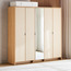 Nest 5-Door Wardrobe with Drawer-furniture-bedroom-wardrobes-image-1