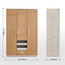 خزانة ملابس 3 أبواب مع أدراج تخزين - عليا-babyandkids-roomfurniture-wardrobes-image-1