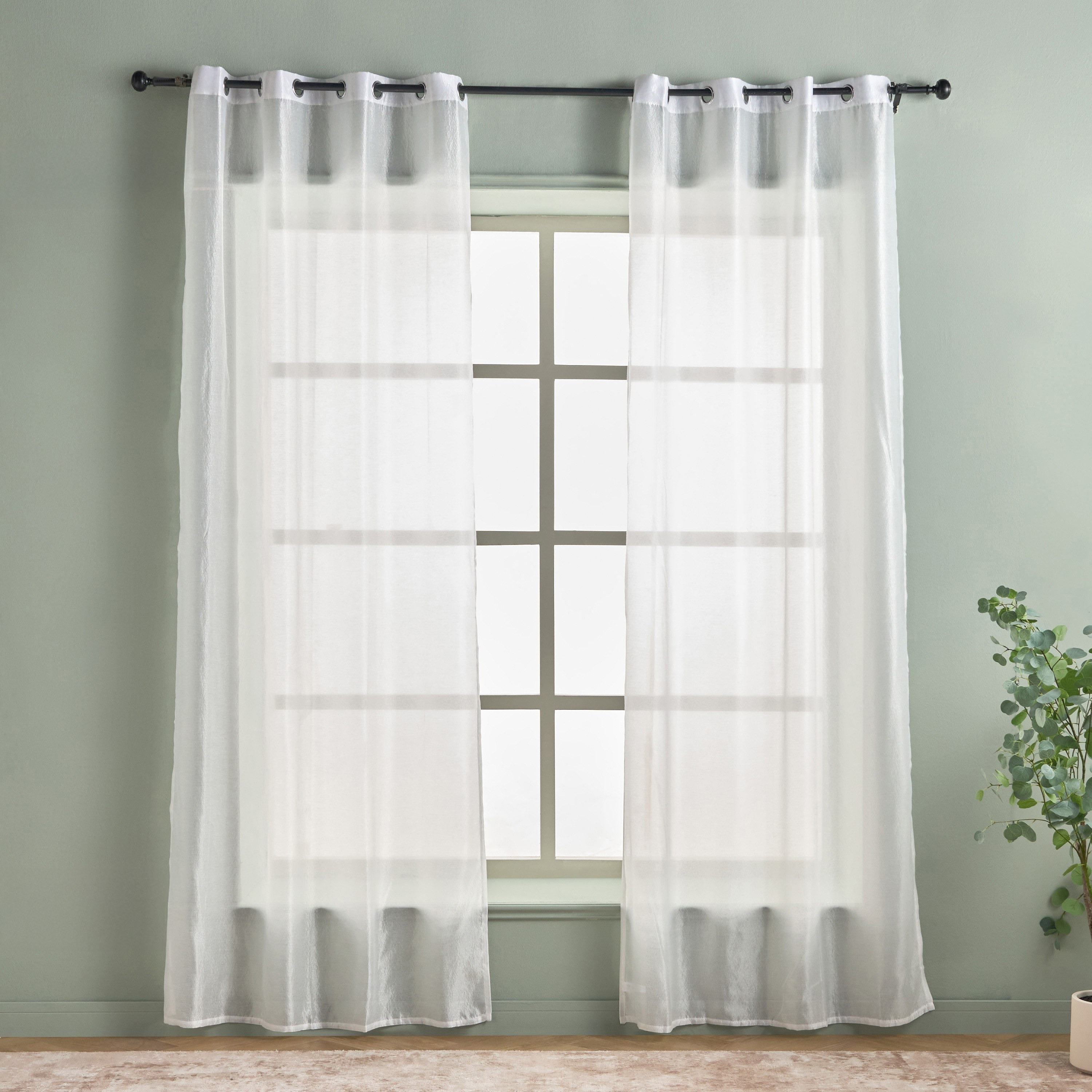 Amani 2-Piece Sheer Curtain Set - 135x240 cm-household-windows-curtains-image-2