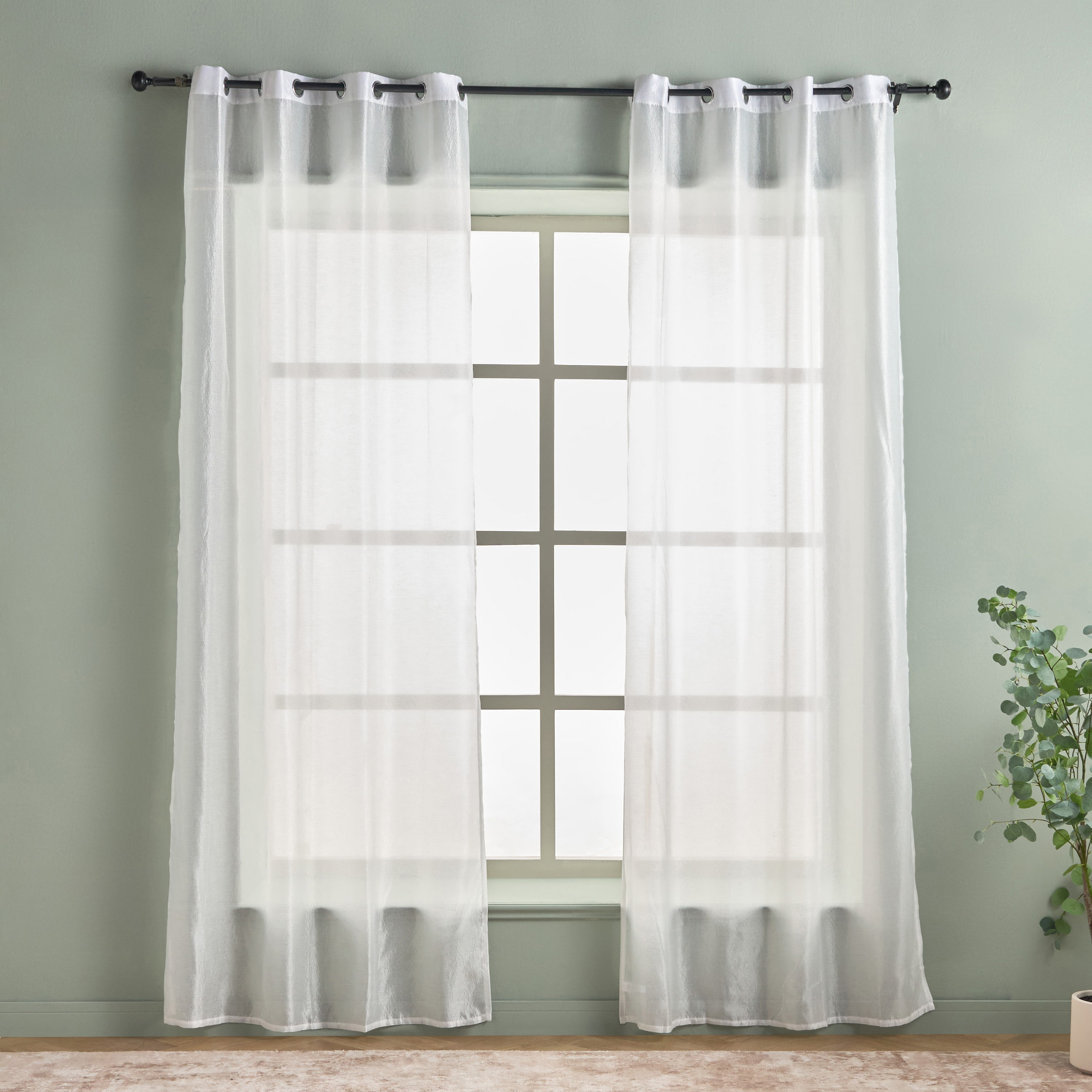 Amani 2-Piece Sheer Curtain Set - 135x300 cm-household-windows-curtains-image-1