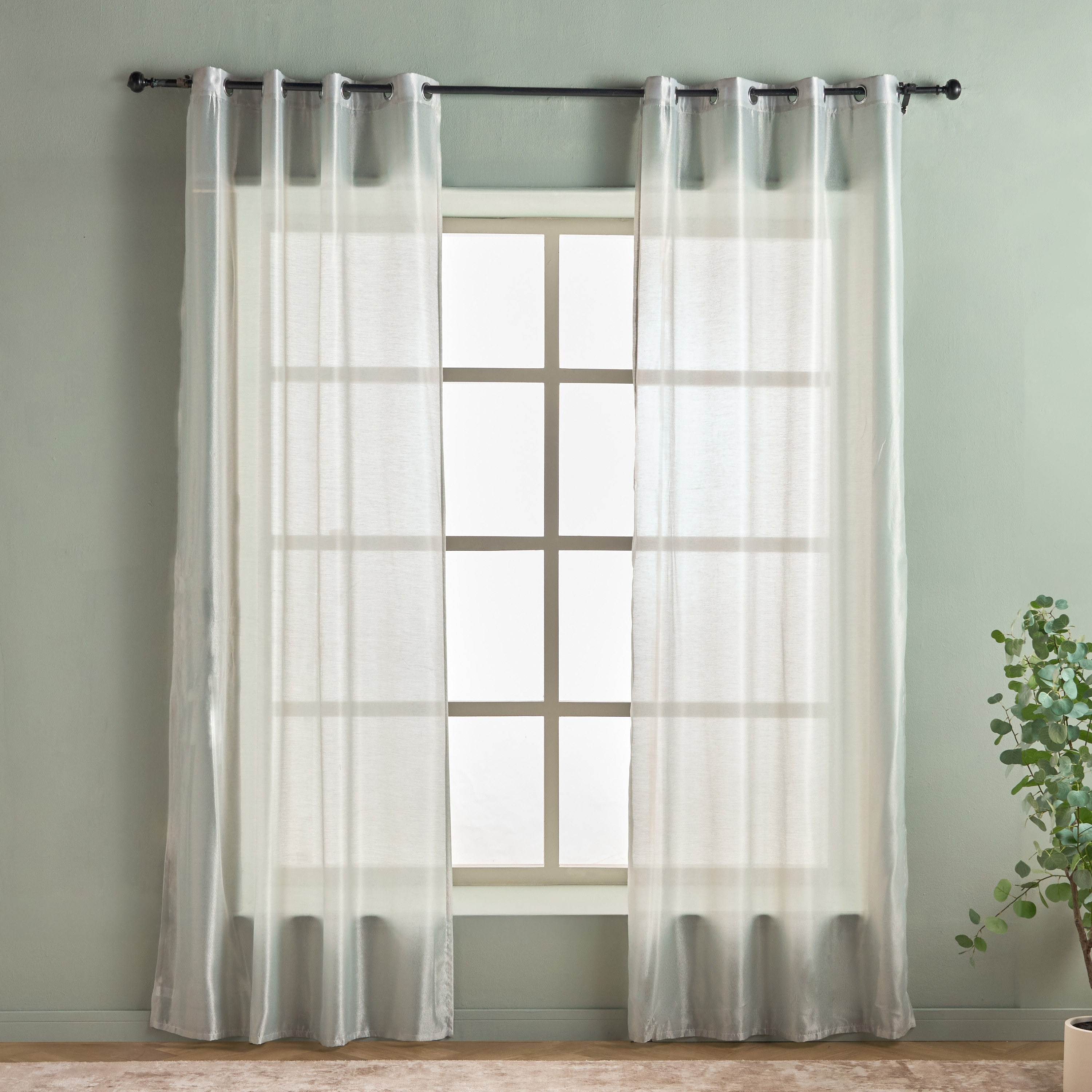 Amani 2-Piece Sheer Curtain Set - 135x240 cm-household-windows-curtains-image-1