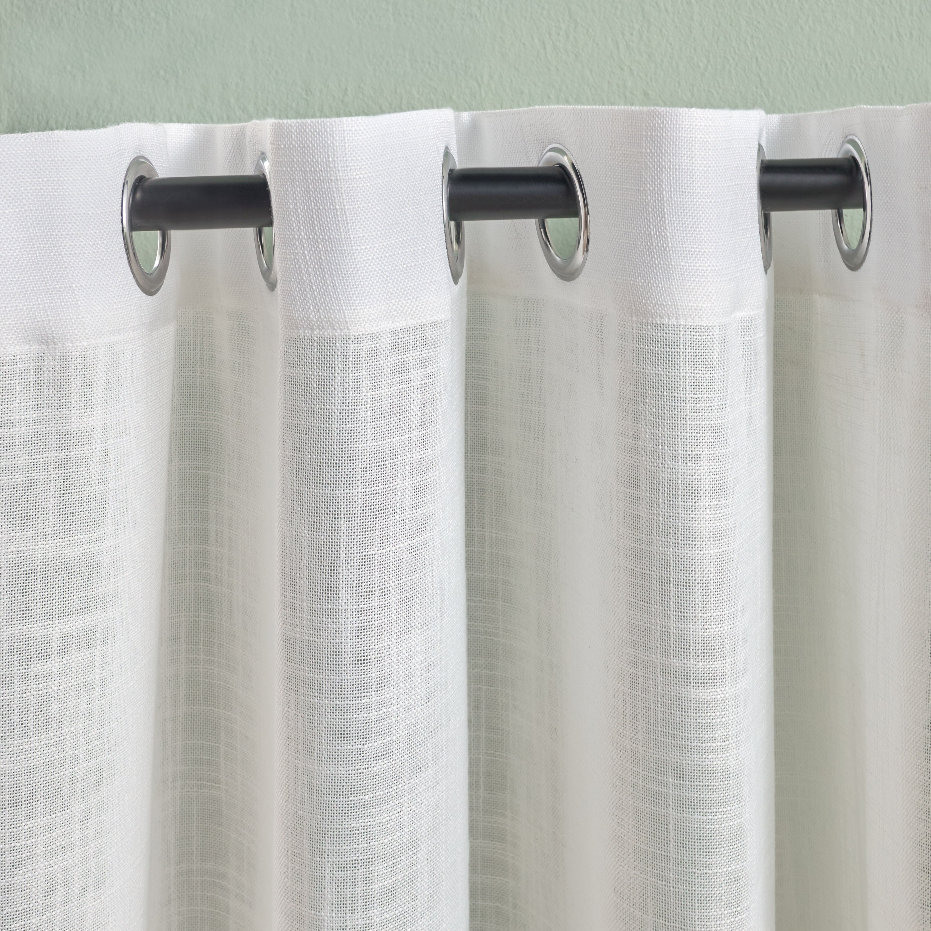 Roma 2-Piece Sheer Curtain Set - 135x300 cm-household-windows-curtains-image-2
