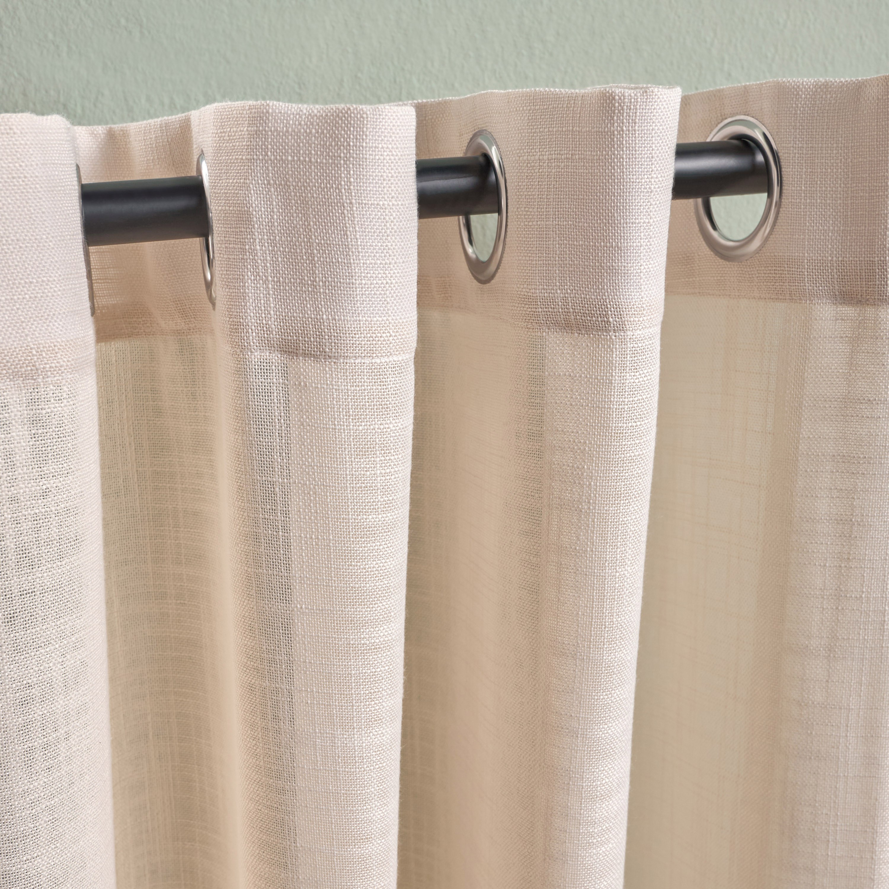 Roma 2-Piece Sheer Curtain Set - 135x300 cm-household-windows-curtains-image-2