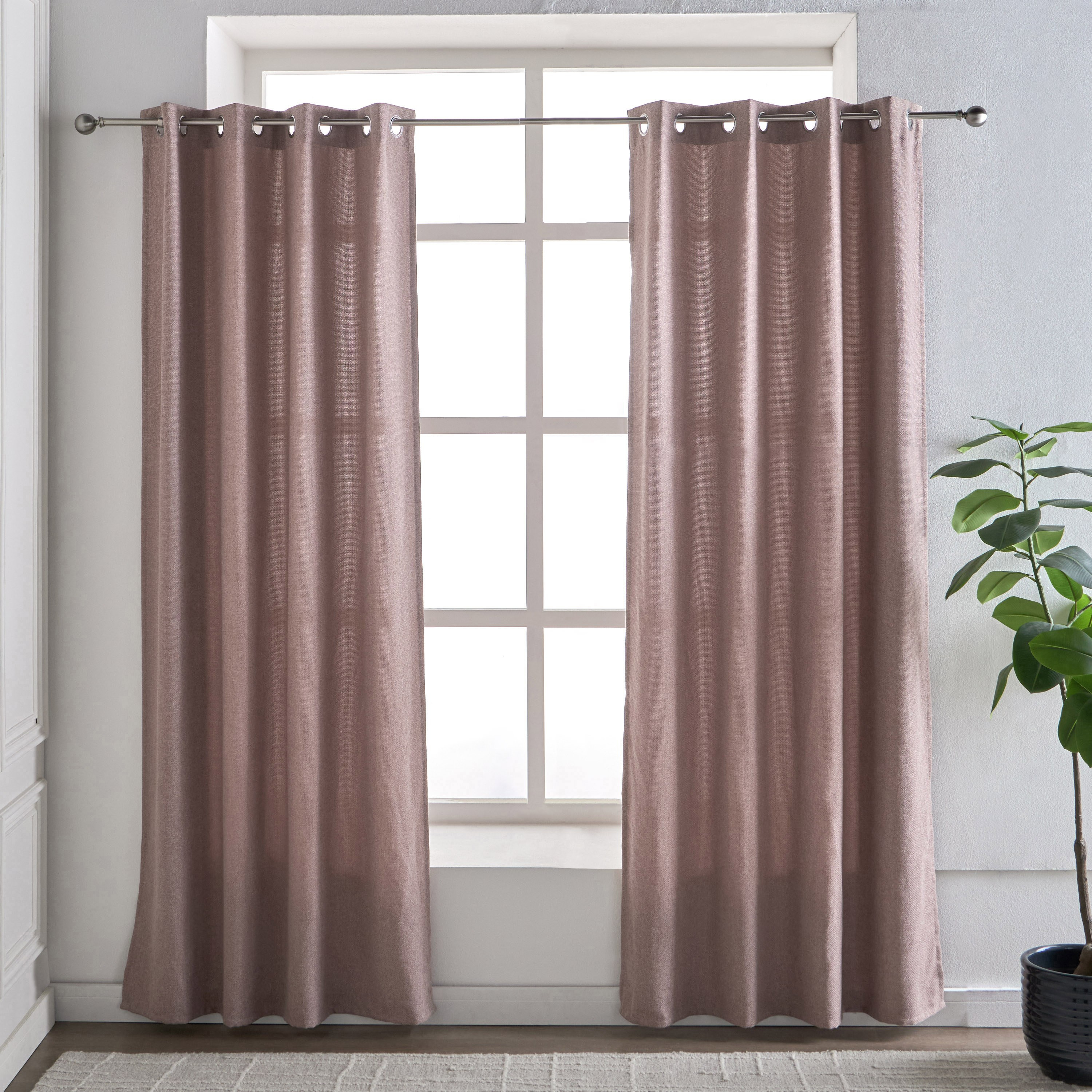 Elda 2-Piece Curtain Set - 135x240 cm-household-windows-curtains-image-1