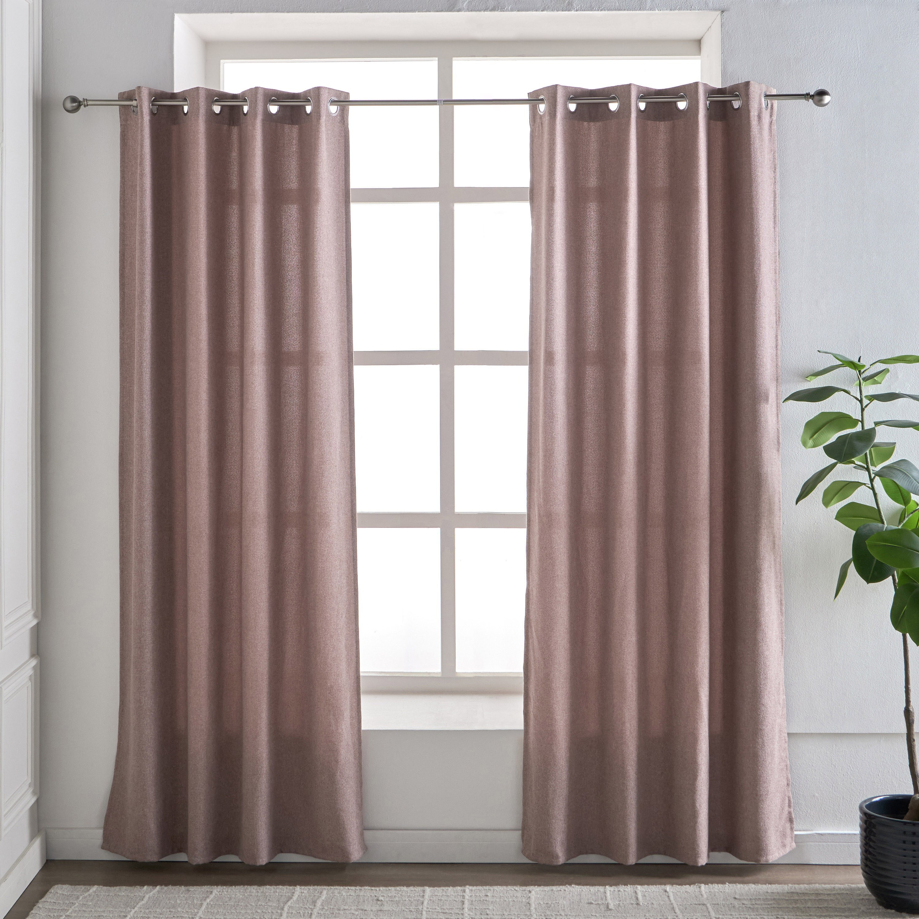 Elda 2-Piece Curtain Set - 135x300 cm-household-windows-curtains-image-1