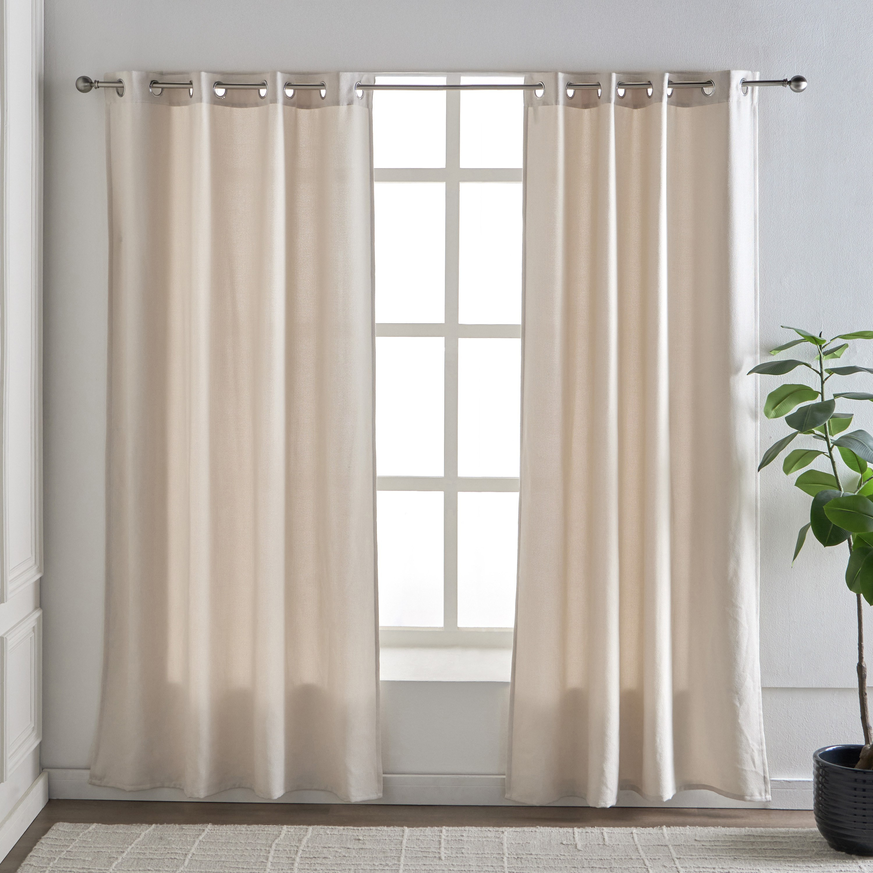 Avila 2-Piece Curtain Set - 135x300 cm-household-windows-curtains-image-1