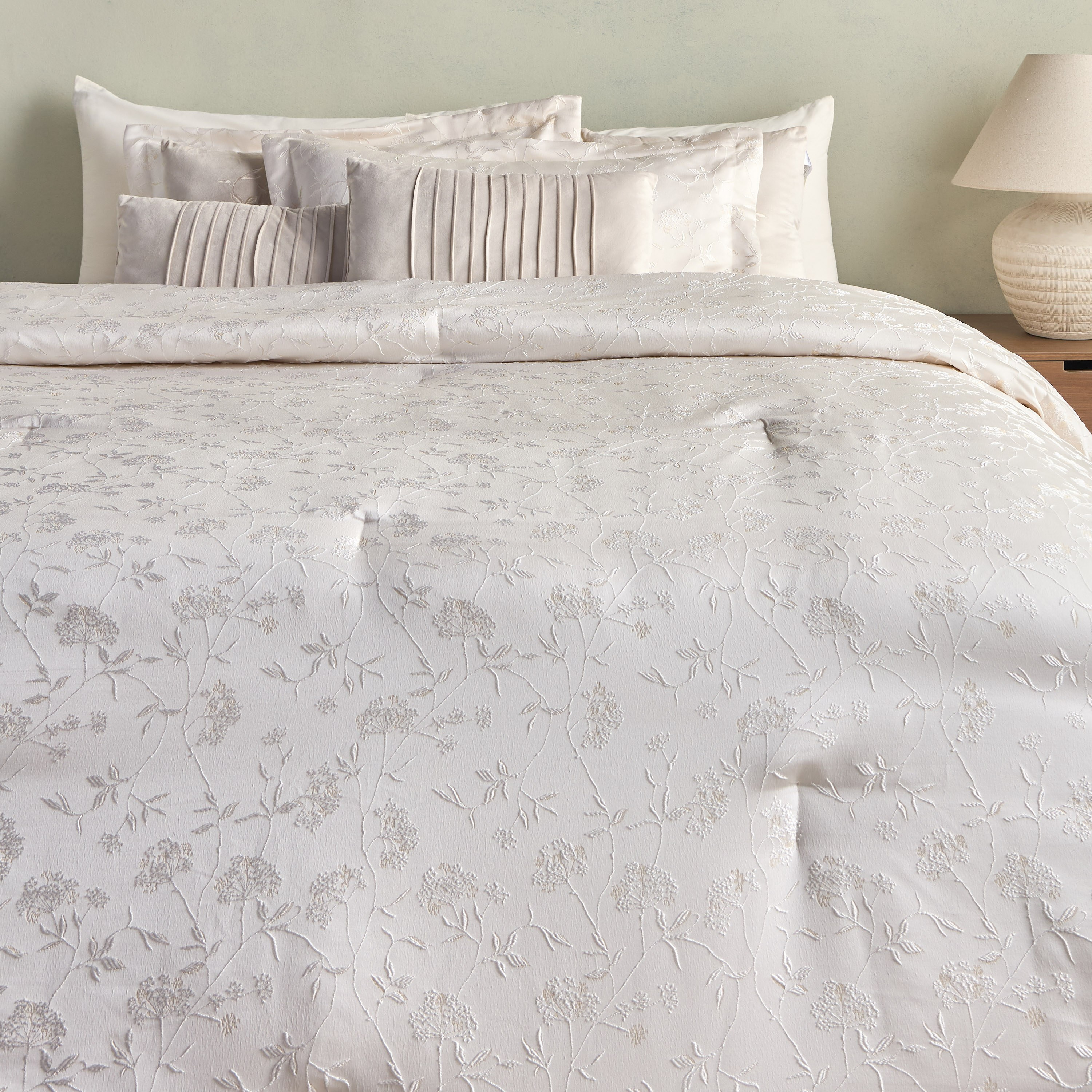 طقم شرشف ولحاف سوبر كينج 10 قطع جاكار - فايرينز - 240x260 سم-household-bedding-comfortersandbedspreads-bedinabag-image-2