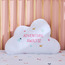 Daisy Travel Girl Cloud Shaped Cushion - 30x45 cm-kids-beddingandwindows-bedding-filledcushionsandcovers-image-1