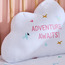 Daisy Travel Girl Cloud Shaped Cushion - 30x45 cm-kids-beddingandwindows-bedding-filledcushionsandcovers-image-2