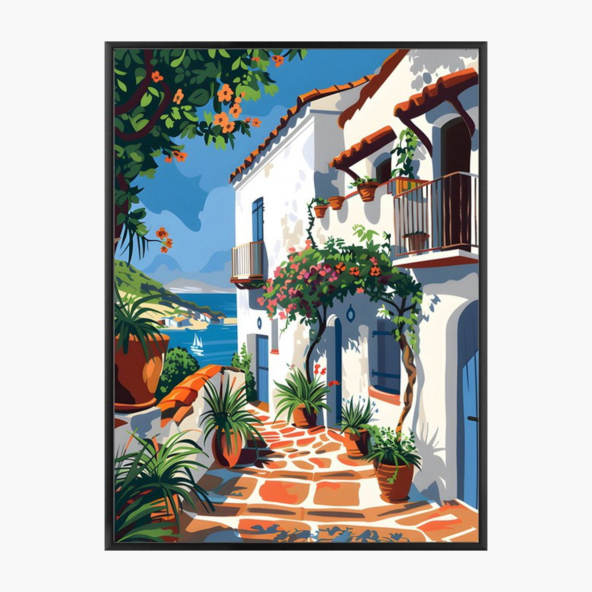 Evander 4-Piece Framed Canvas Wall Art Set - 30x40 cm