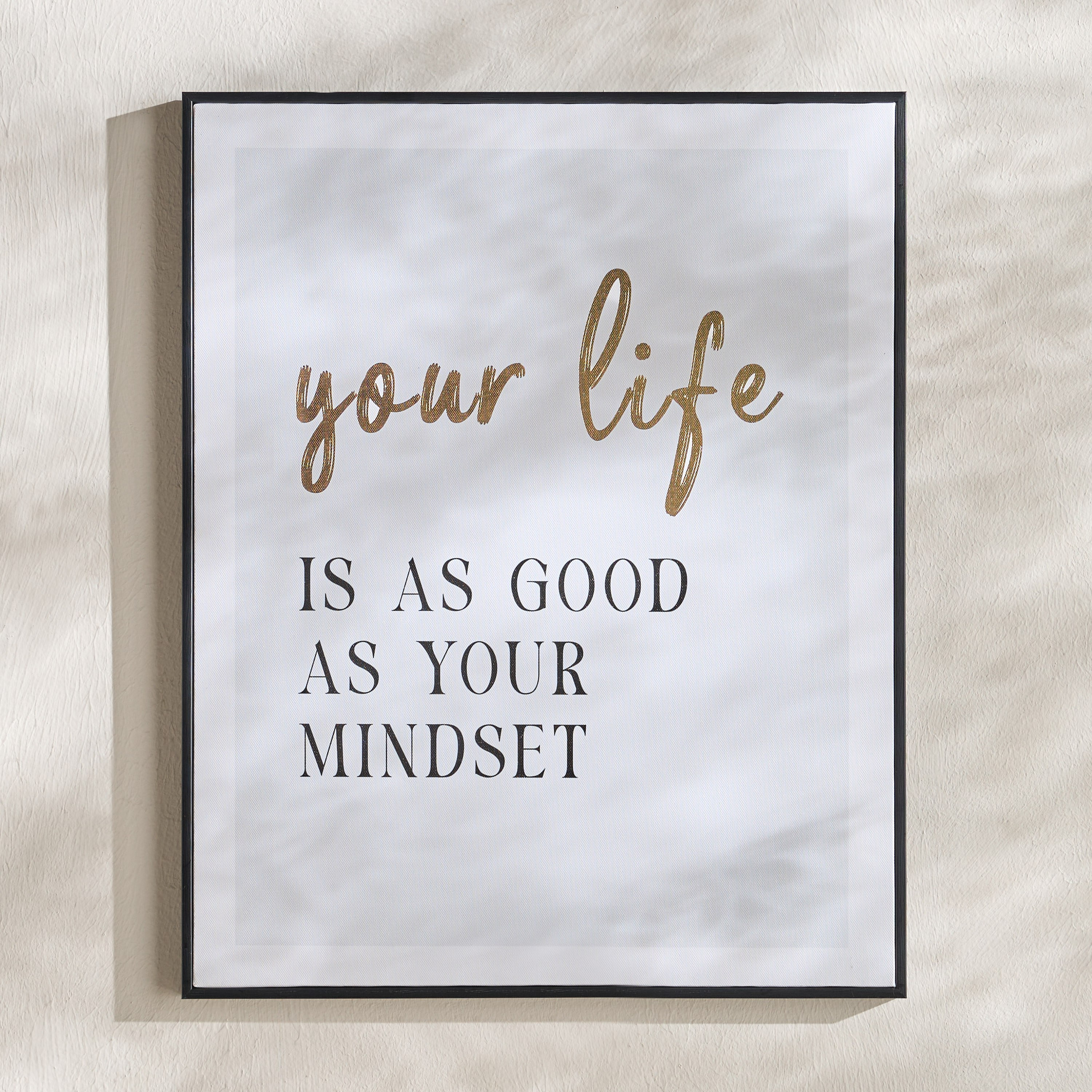 Mindfulness Framed Canvas Wall Art - 40x50 cm