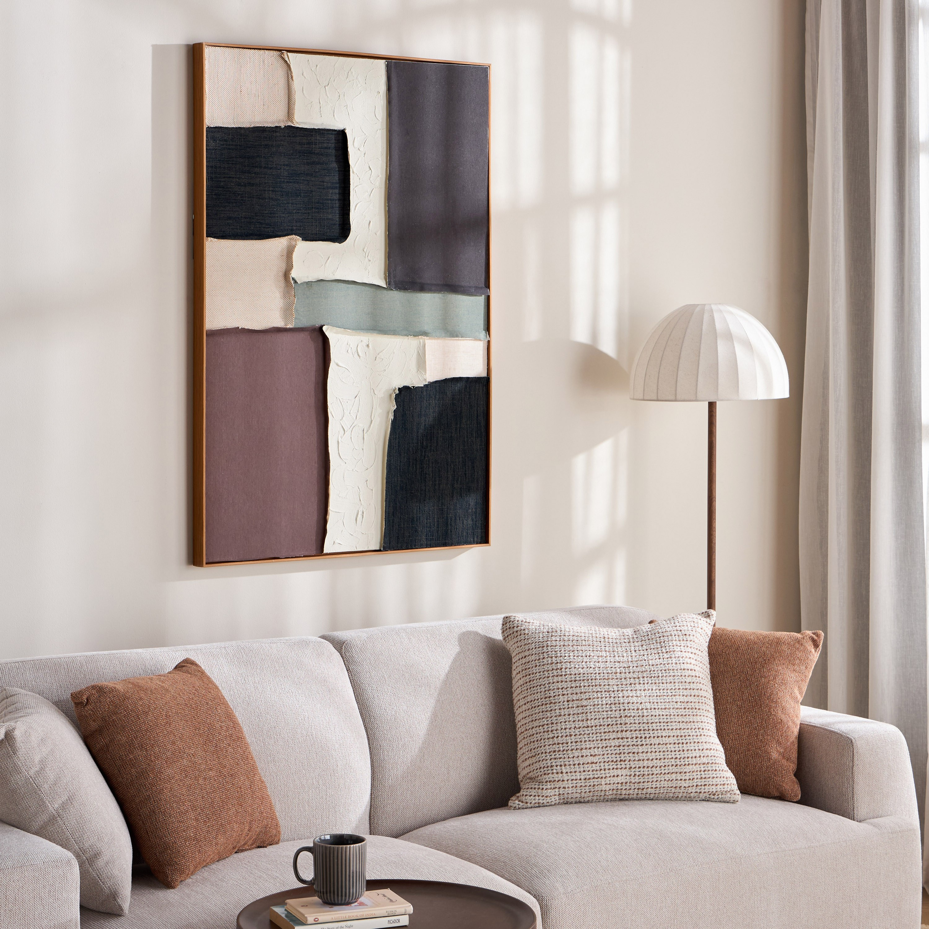 زينة حائط كانفاس مؤطرة - زين - 80x120 سم-household-walldecorandmirrors-wallart-image-3