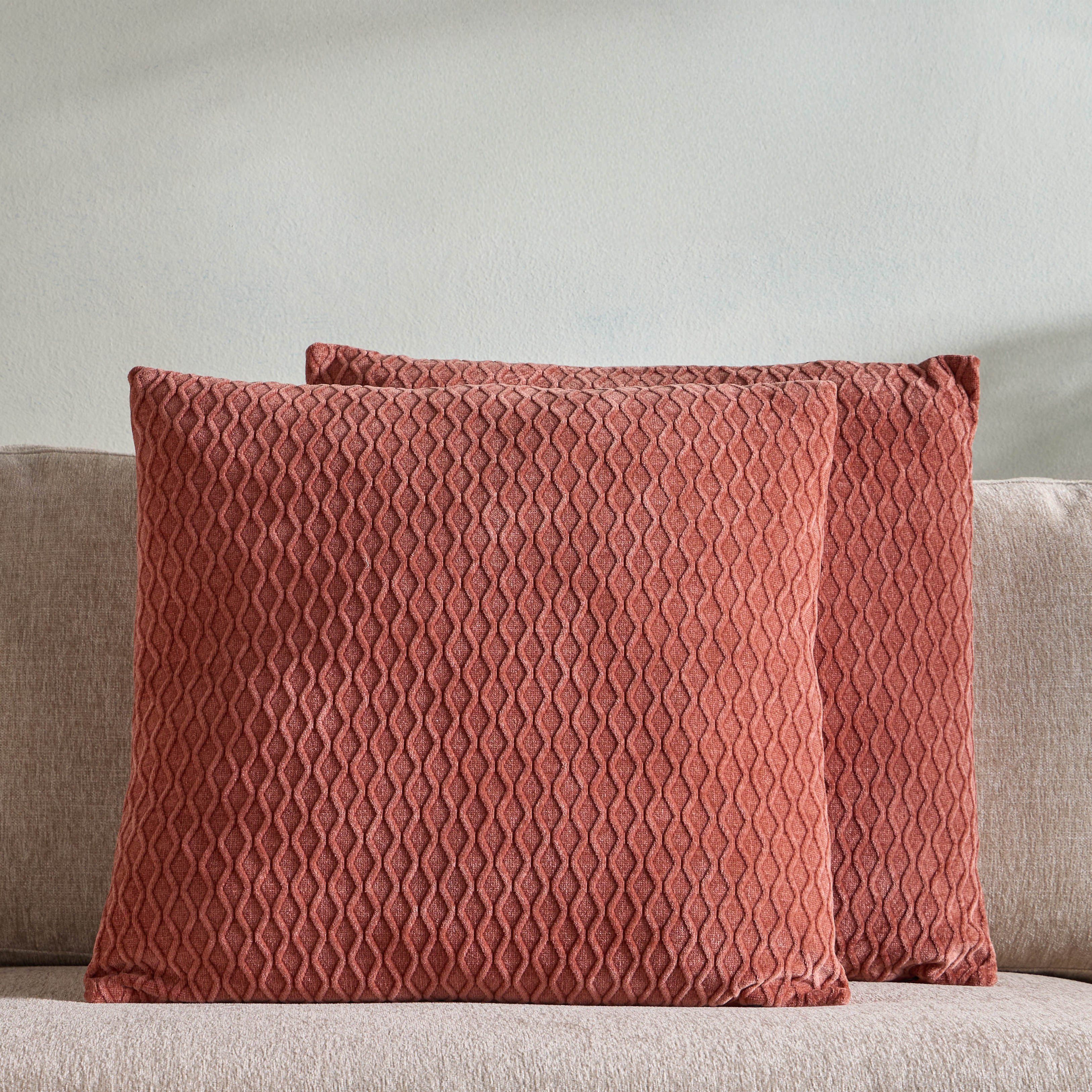 Prism Jacquard 2-Piece Filled Cushion Set - 50x50 cm-household-cushionsandthrows-filledcushions-decorativecushions-image-1