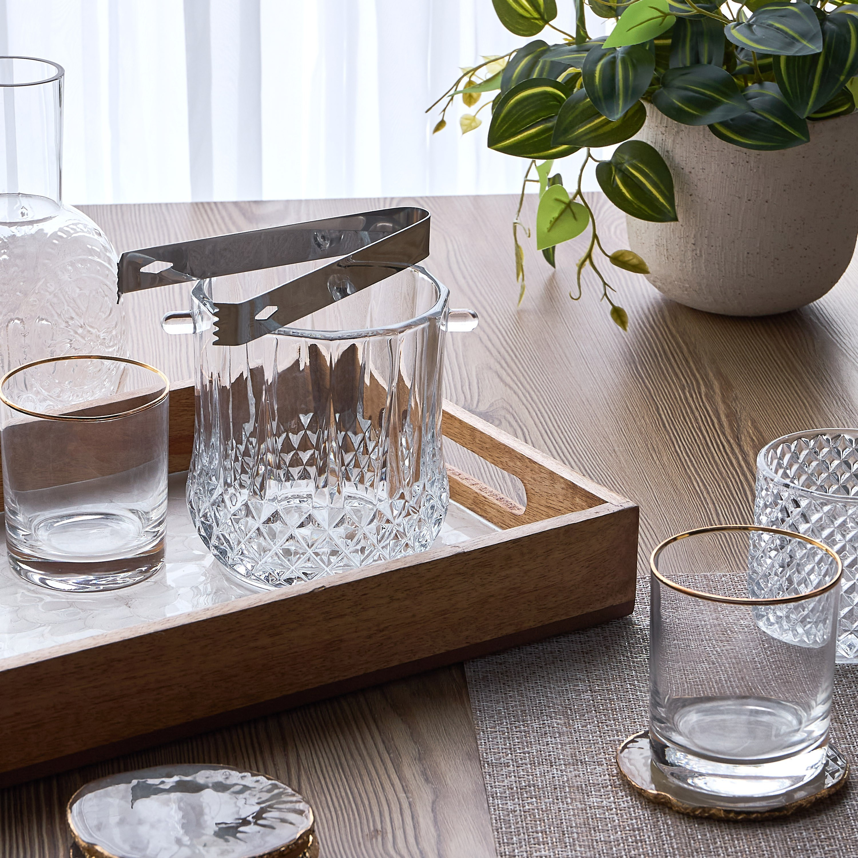 دلو ثلج زجاجي 1 لتر - ألماس-household-dining-barwareaccessories-image-4