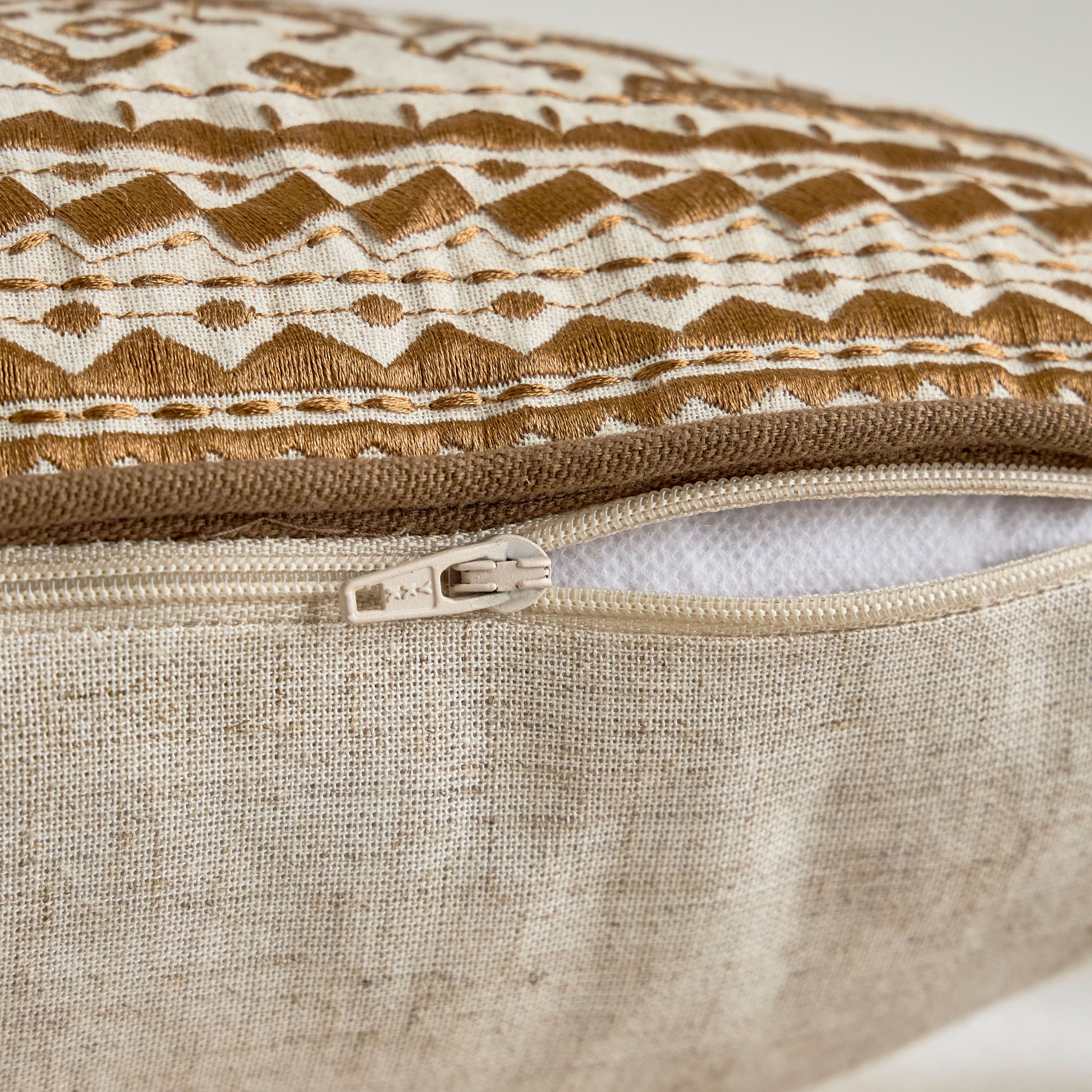 Indus Tribal Embroidered Filled Cushion - 30x80 cm-household-cushionsandthrows-filledcushions-decorativecushions-image-3