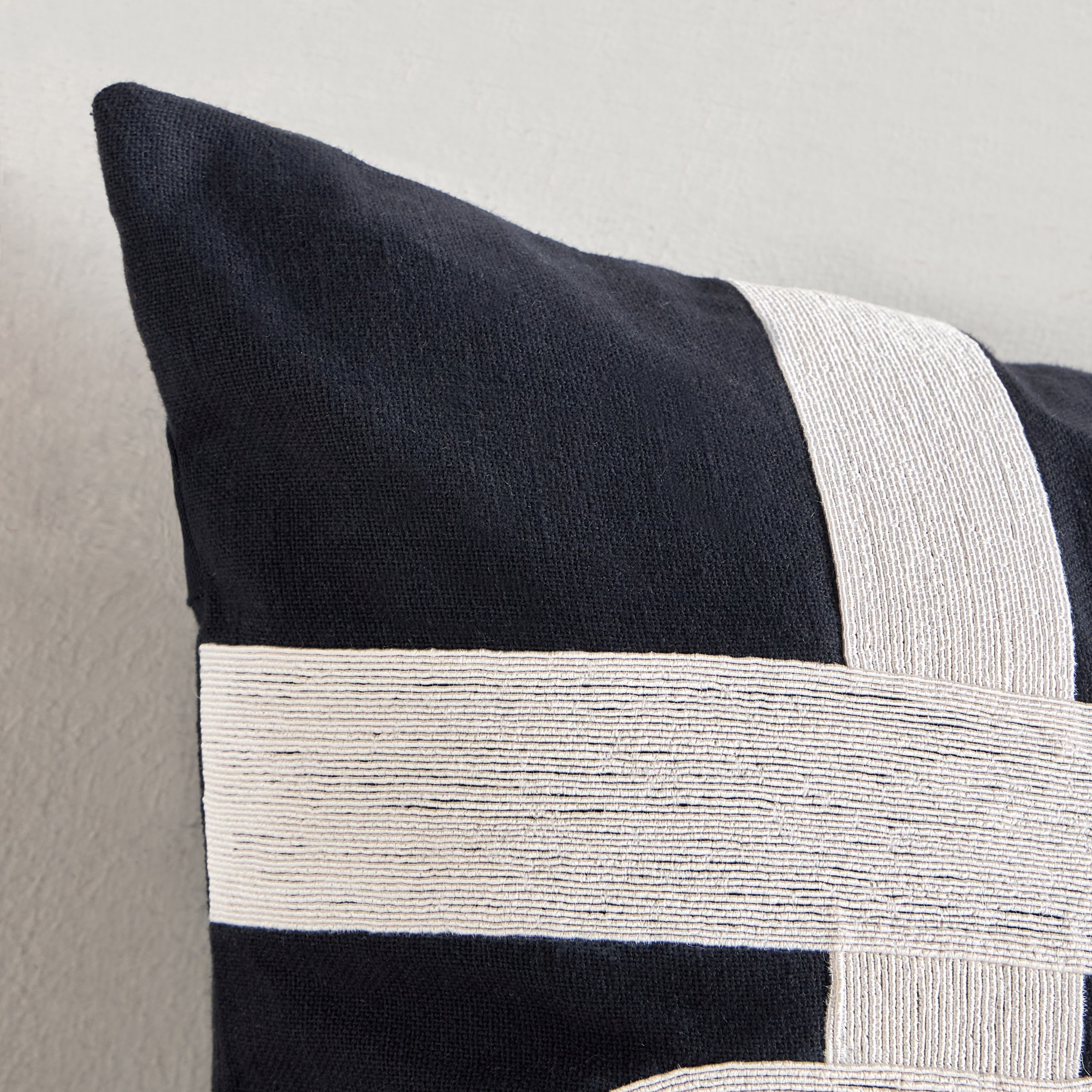 Dynamic Dimensions Abstract Embroidered Cushion Cover - 50x50 cm-household-cushionsandthrows-cushioncovers-image-2
