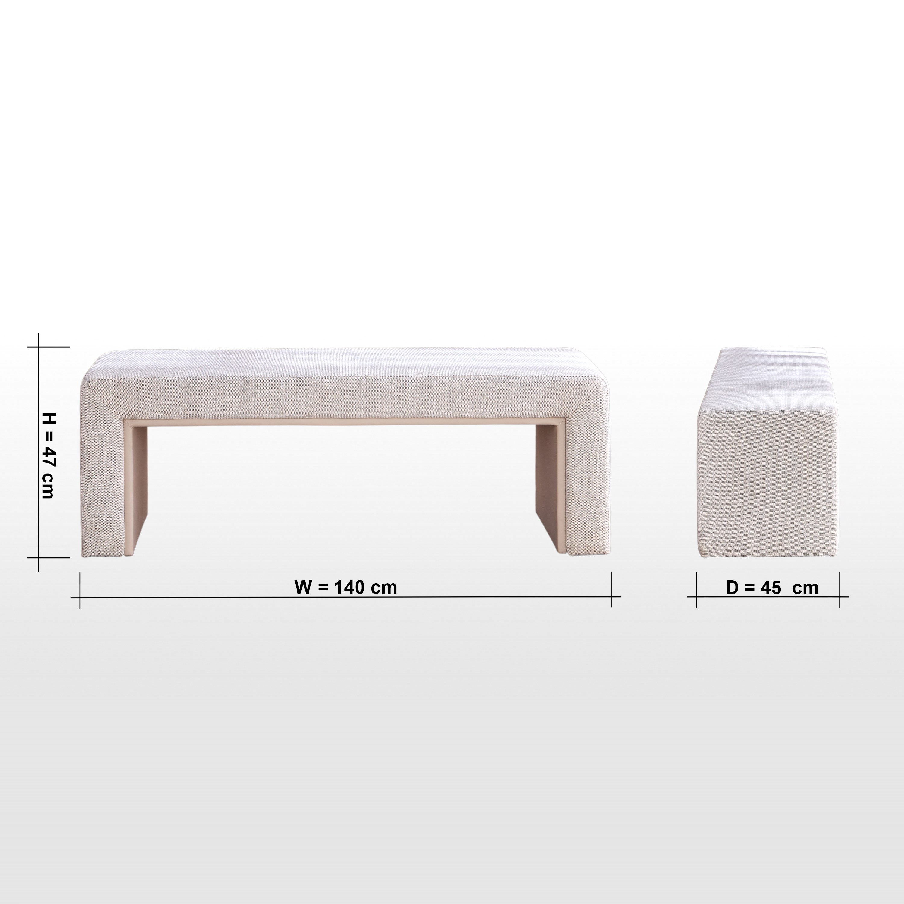 مقعد بنش قماش - سورا-furniture-bedroom-benches-image-6