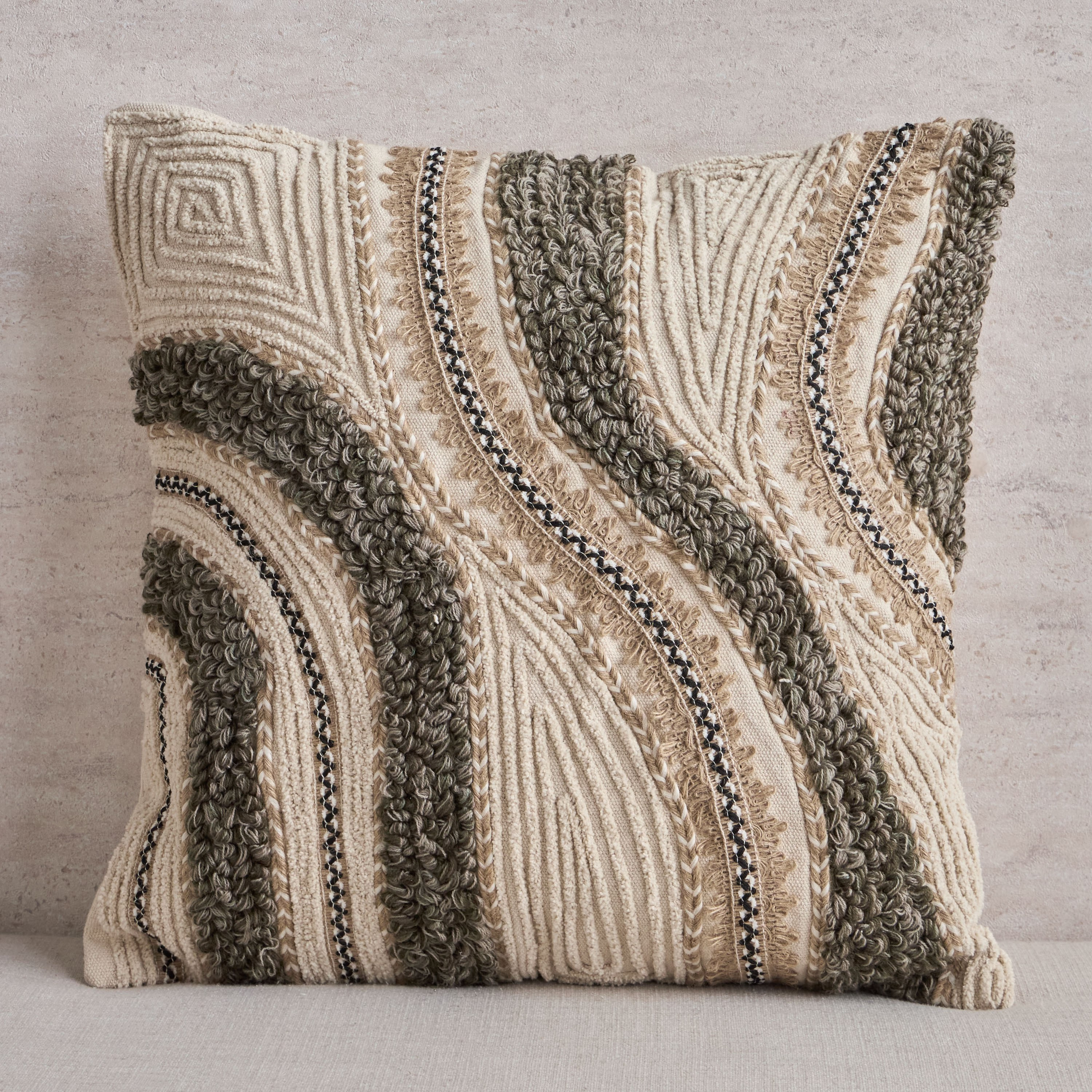 Folk Handmade Cushion Cover - 50x50 cm-household-cushionsandthrows-cushioncovers-image-1