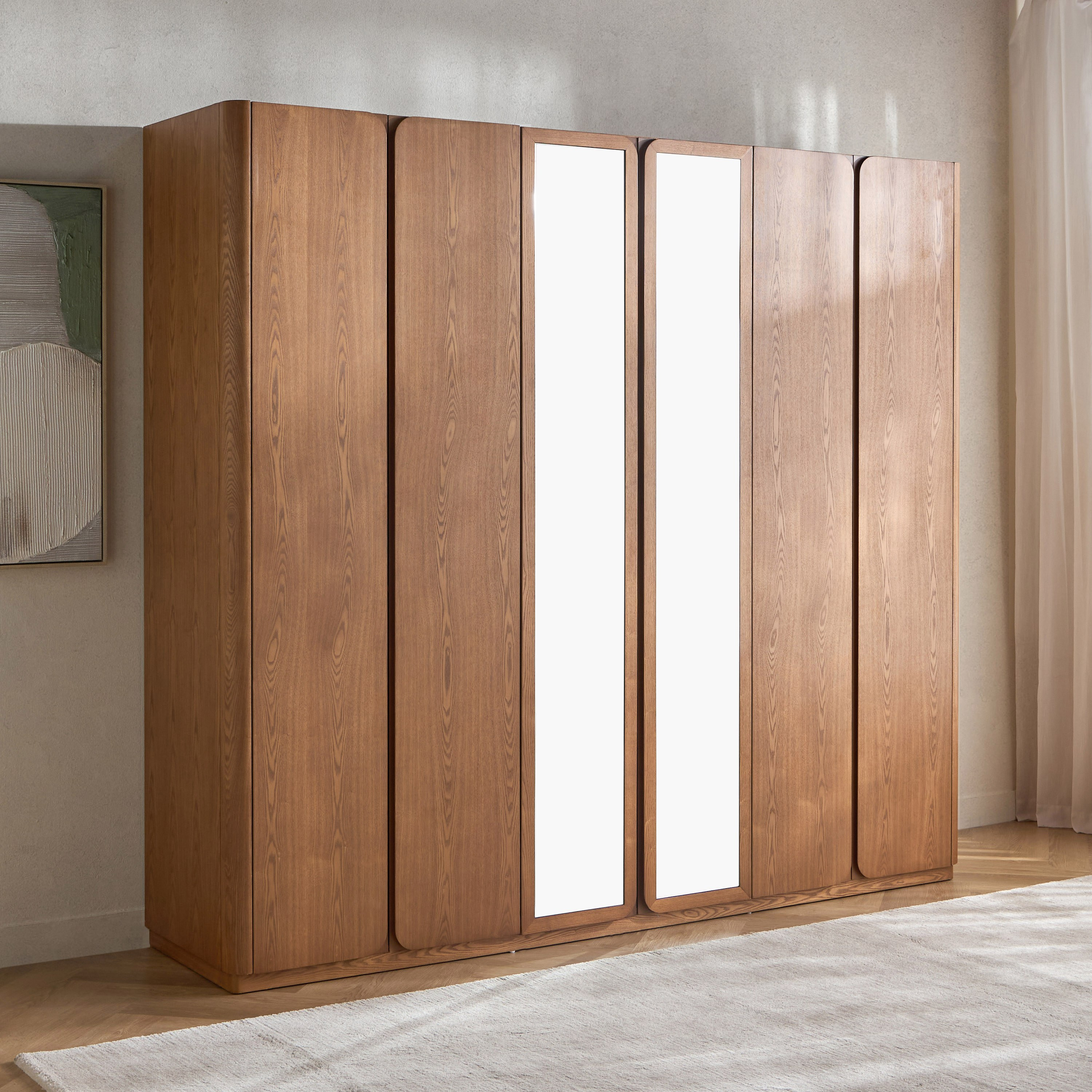 Natura 6-Door Wardrobe with Drawers