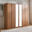 Natura 6-Door Wardrobe with Drawers-furniture-bedroom-wardrobes-image-1
