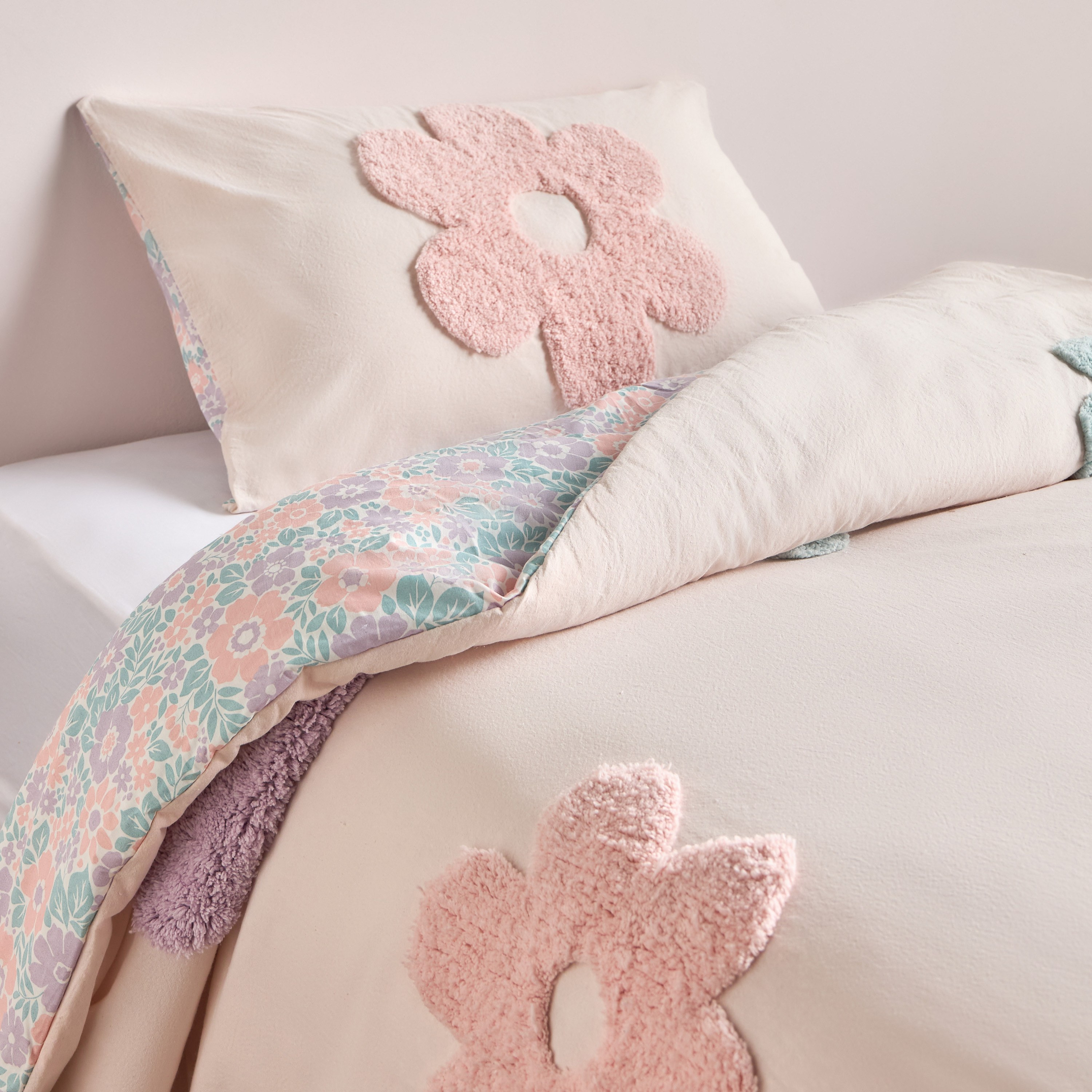 Bloom Flower Cotton 2-Piece Single Comforter Set - 135x220 cm