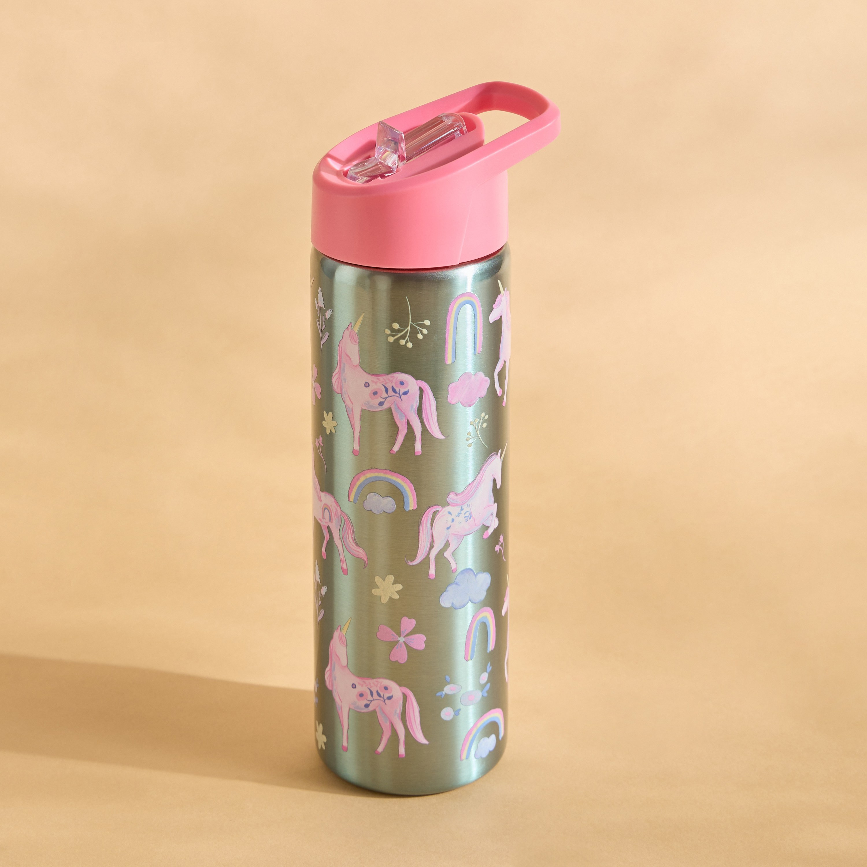 Unicorn Stainless Steel Sipper Water Bottle - 750 ml