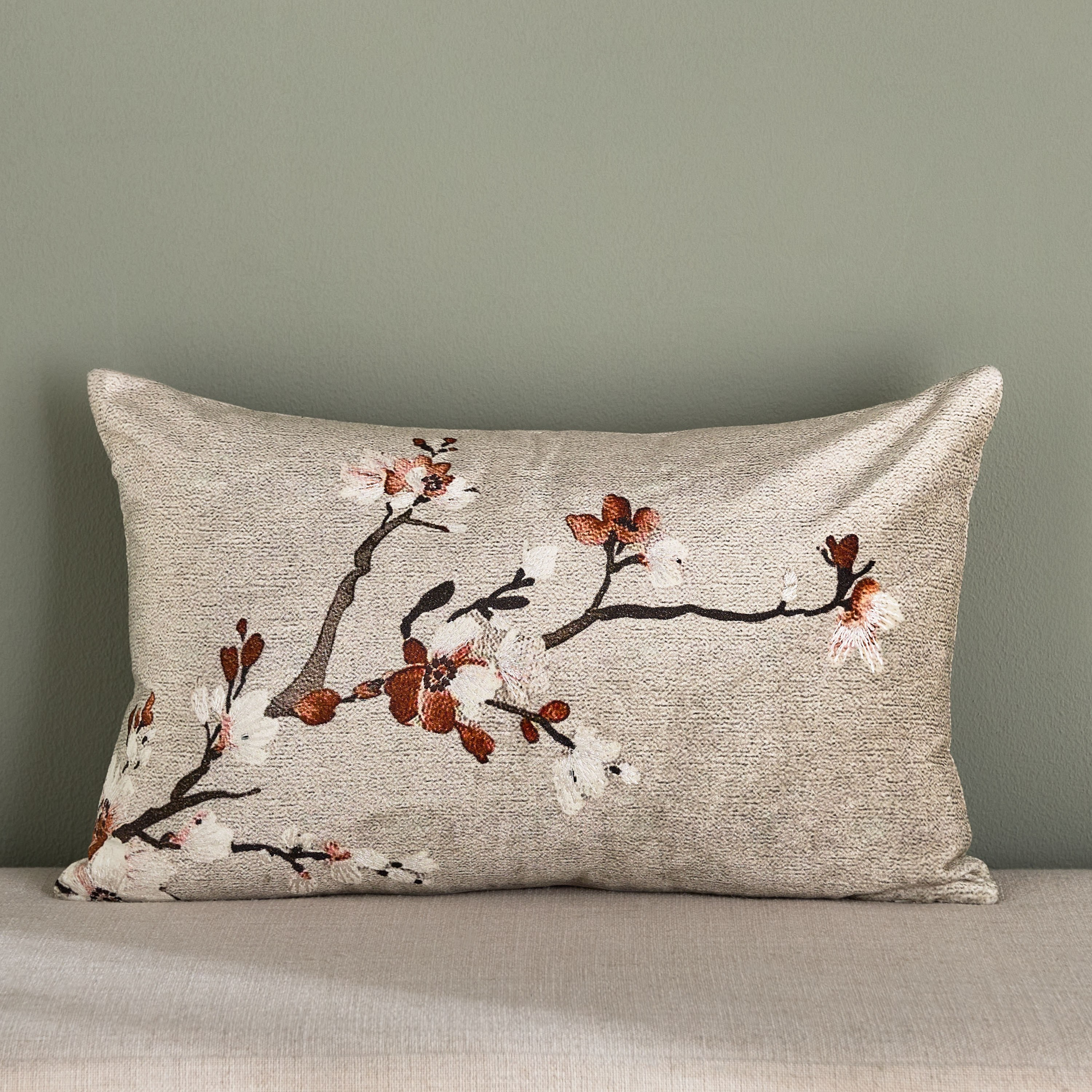 Sora Zen Embroidered Cushion Cover - 30x50 cm-household-cushionsandthrows-cushioncovers-image-1