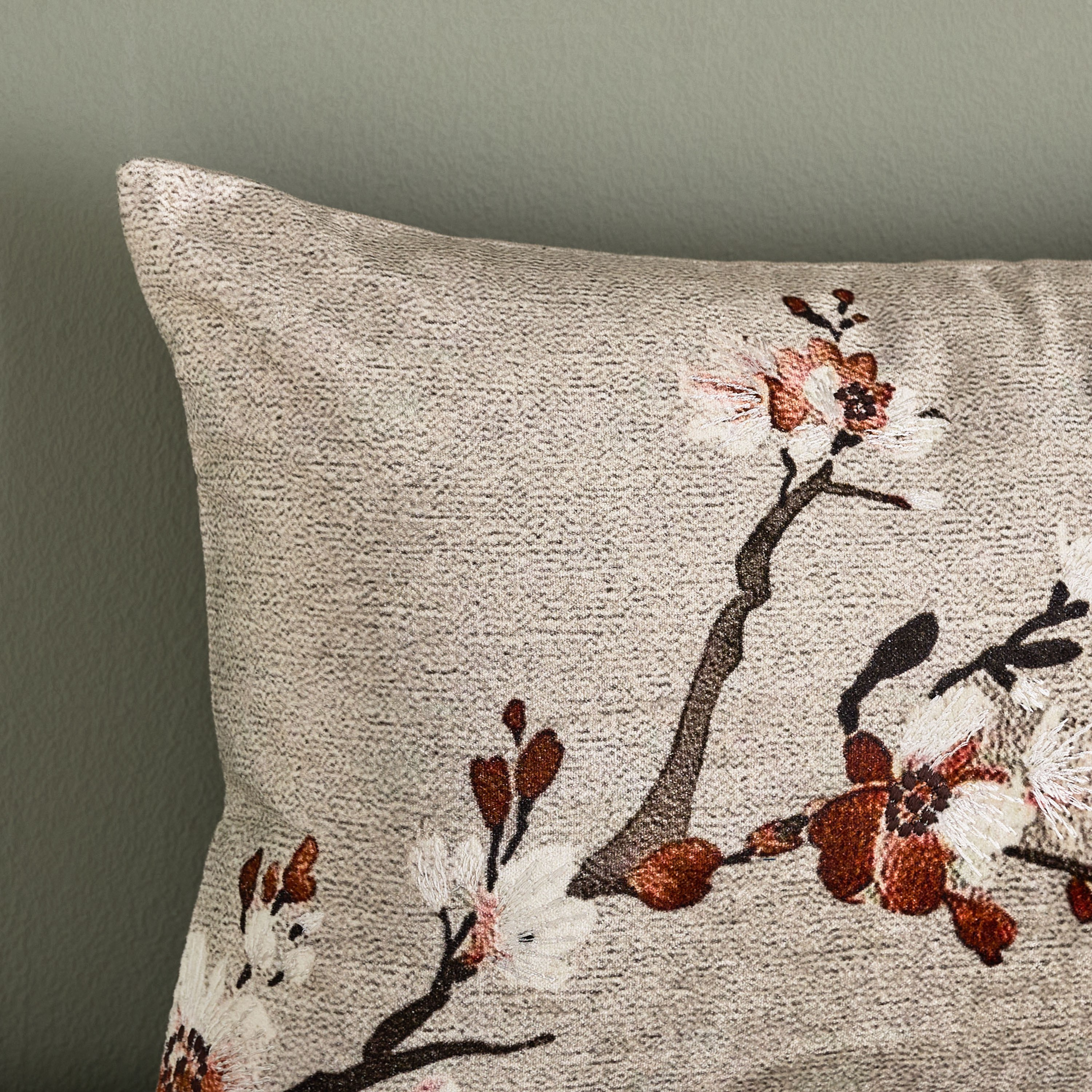 Sora Zen Embroidered Cushion Cover - 30x50 cm-household-cushionsandthrows-cushioncovers-image-2