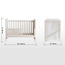 Taylor Adjustable Base Cot with Guardrail - 70x130 cm-babyandkids-nursery-cots-image-10