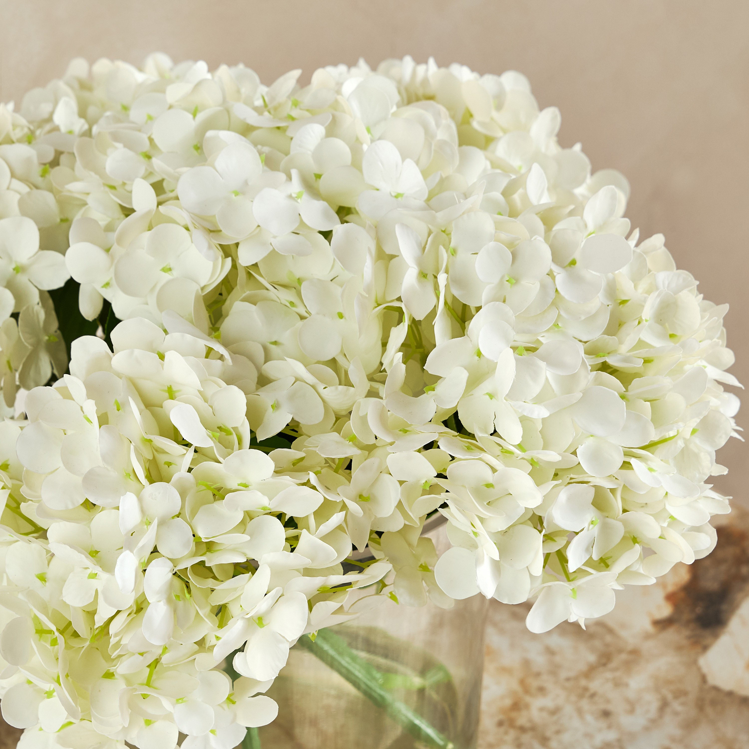 نبتة الهايدرنجا في وعاء زجاج - 38 سم-household-gardenandoutdoor-artificialflowersandplants-flowers-image-2