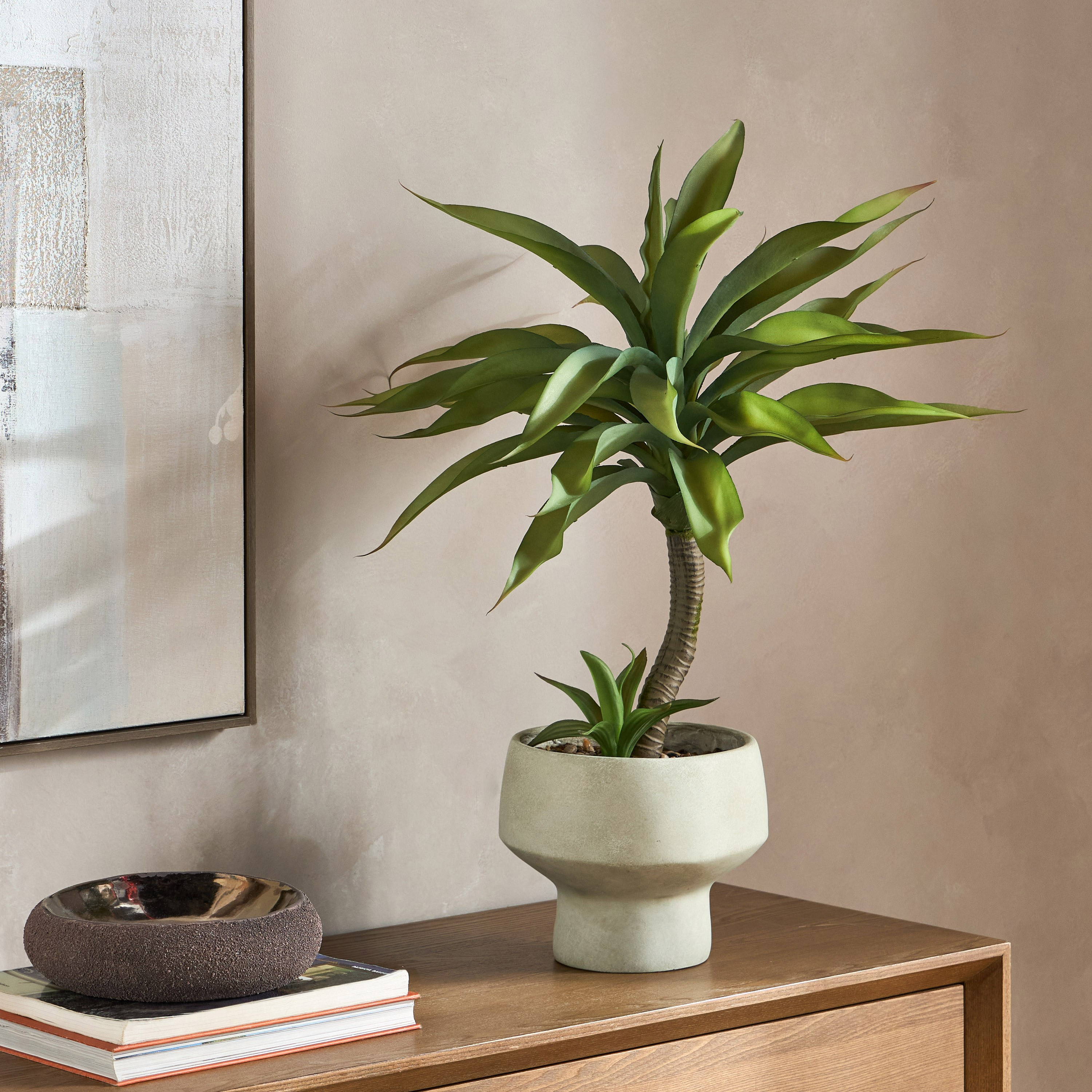Chantilly Aloe Plant in Pot - 78 cm-household-gardenandoutdoor-artificialplants-pottedplants-image-4
