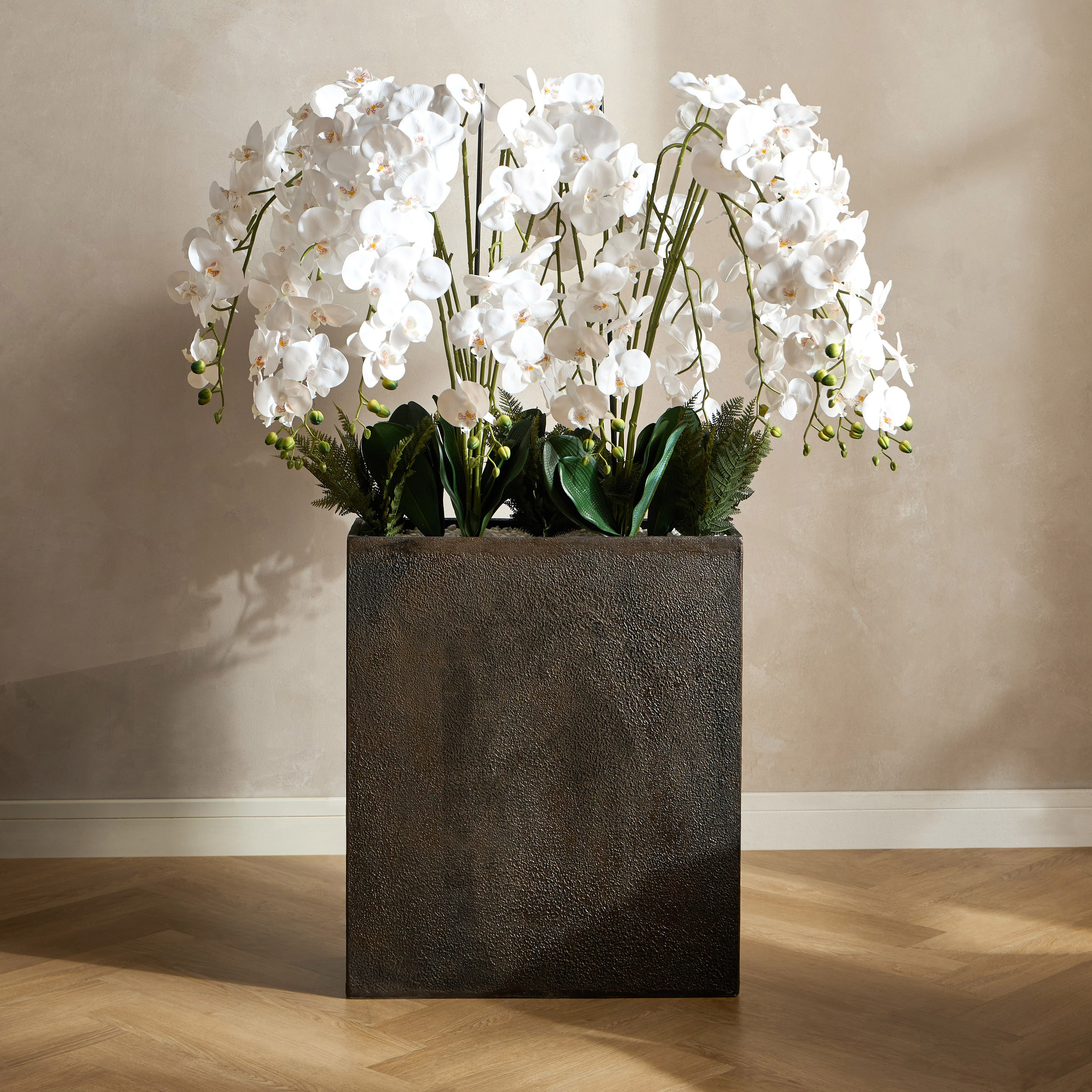 Gild Russet Orchid in Pot - 150 cm-household-gardenandoutdoor-artificialflowersandplants-flowers-image-1