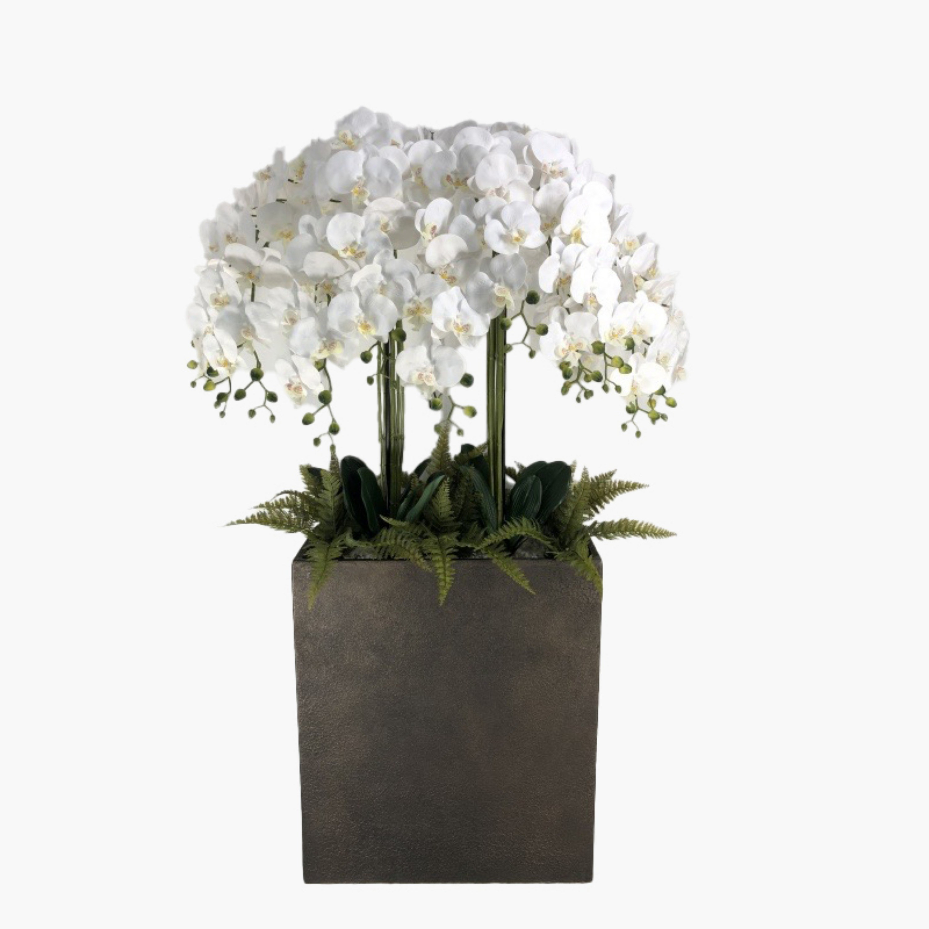 Gild Russet Orchid in Pot - 150 cm-household-gardenandoutdoor-artificialflowersandplants-flowers-image-1