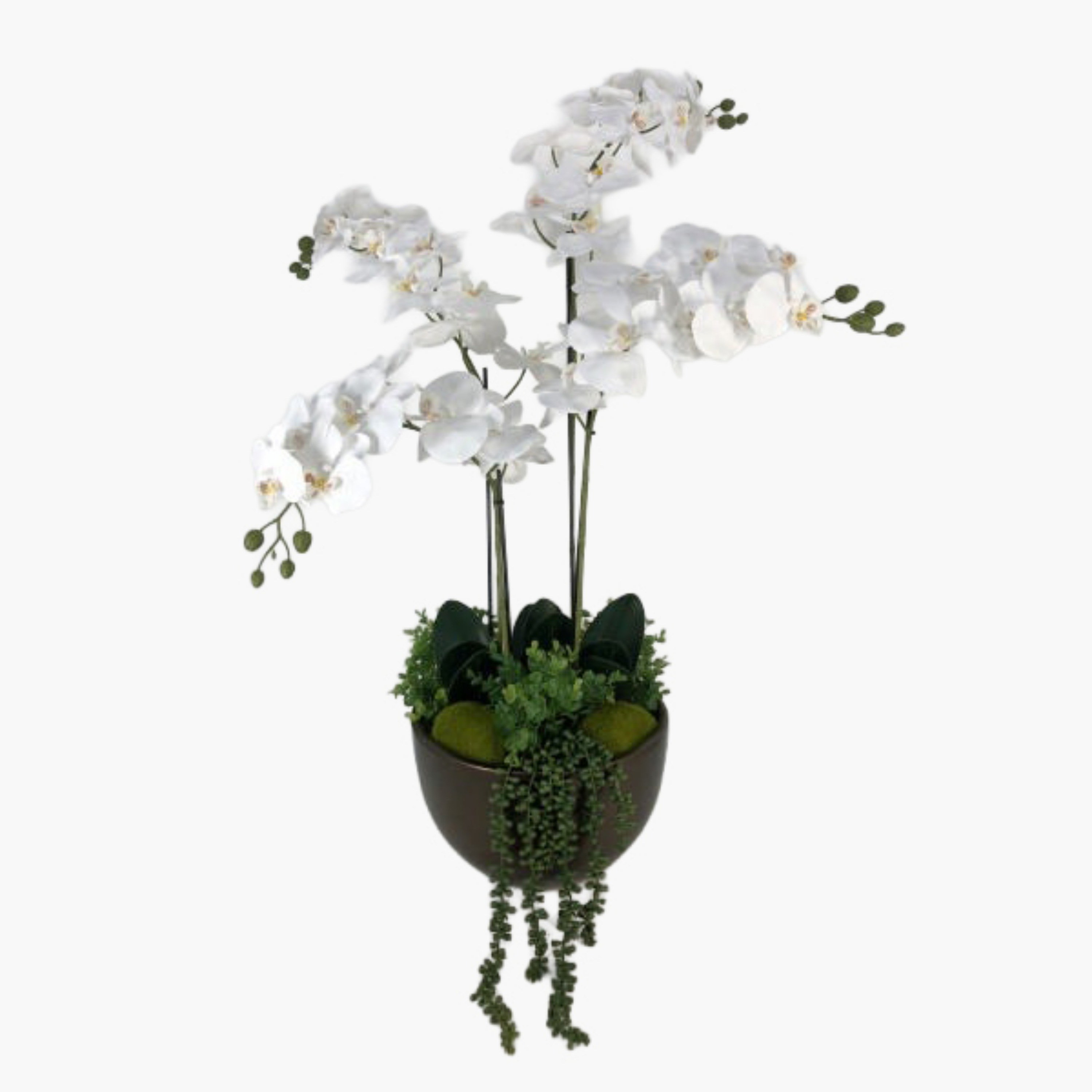 باقة أوركيد في إناء زرع - جيلد روسيت - 92 سم-household-gardenandoutdoor-artificialflowersandplants-flowers-image-1