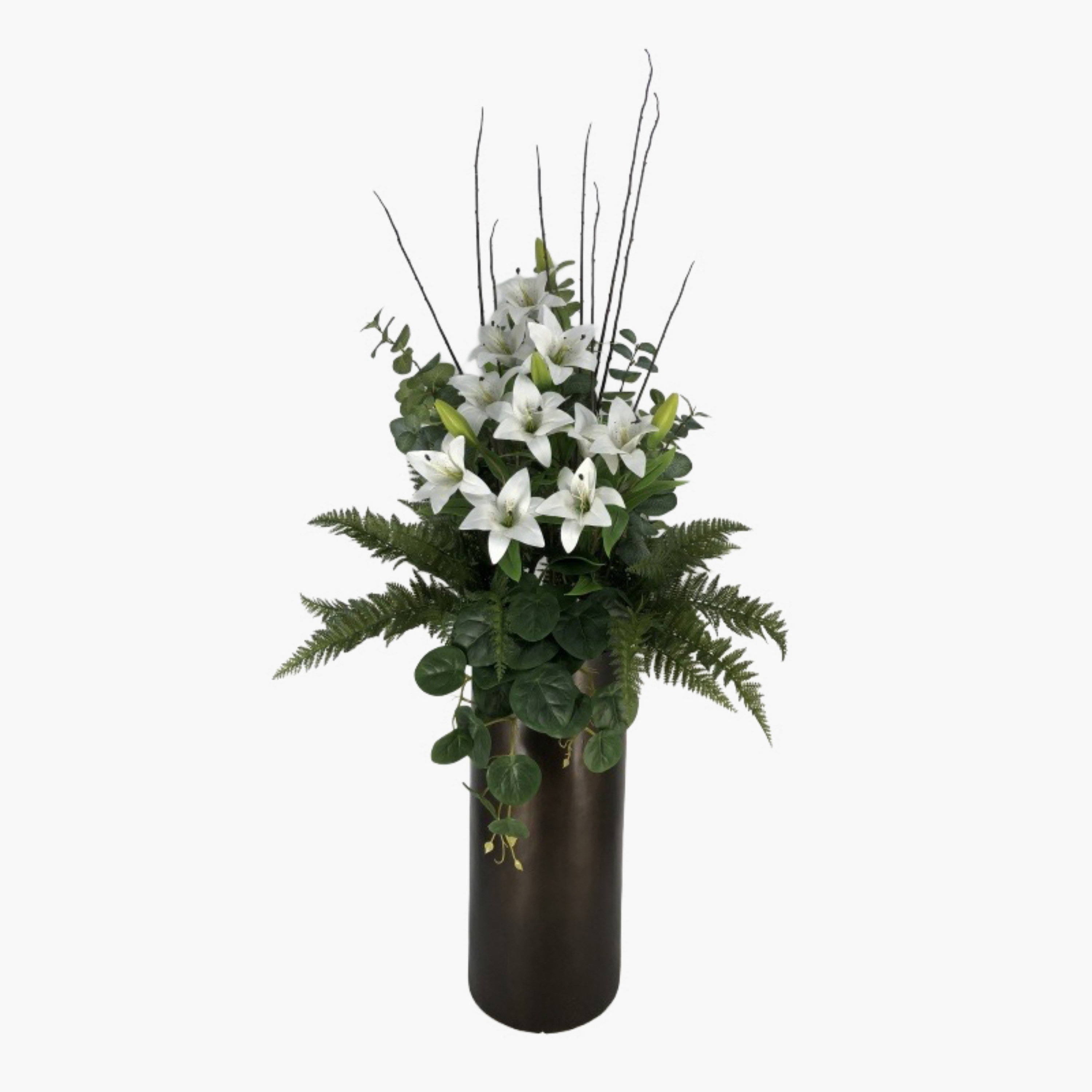 زنبق أبيض بإناء - جيلد روسيت - 140 سم-household-gardenandoutdoor-artificialflowersandplants-flowers-image-1