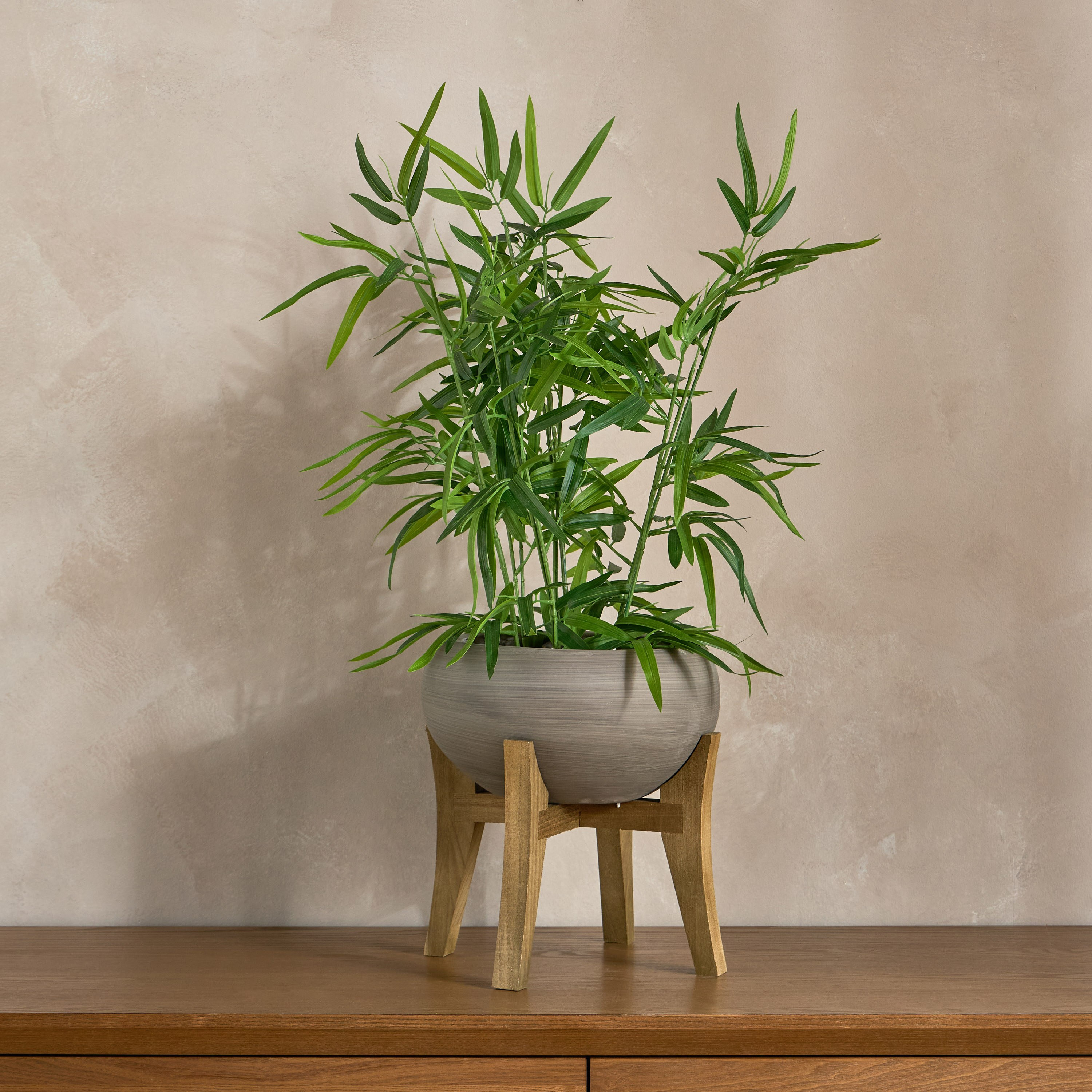 Terra Bamboo Plant in Pot - 60 cm-household-gardenandoutdoor-artificialplants-pottedplants-image-1