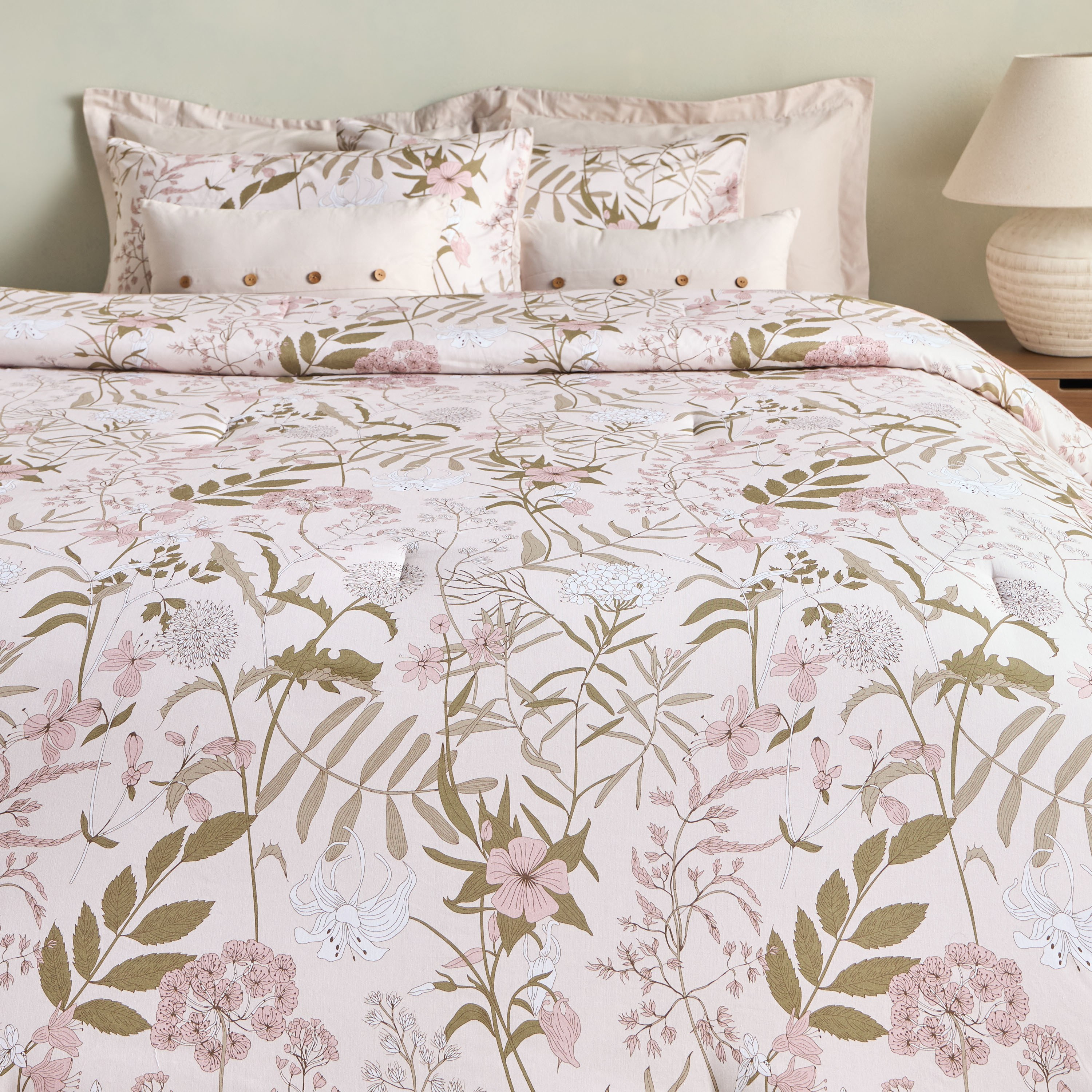طقم لحاف قطن كوين 10 قطع بطبعات - أورين - 200x240 سم-household-bedding-comfortersandbedspreads-bedinabag-image-2
