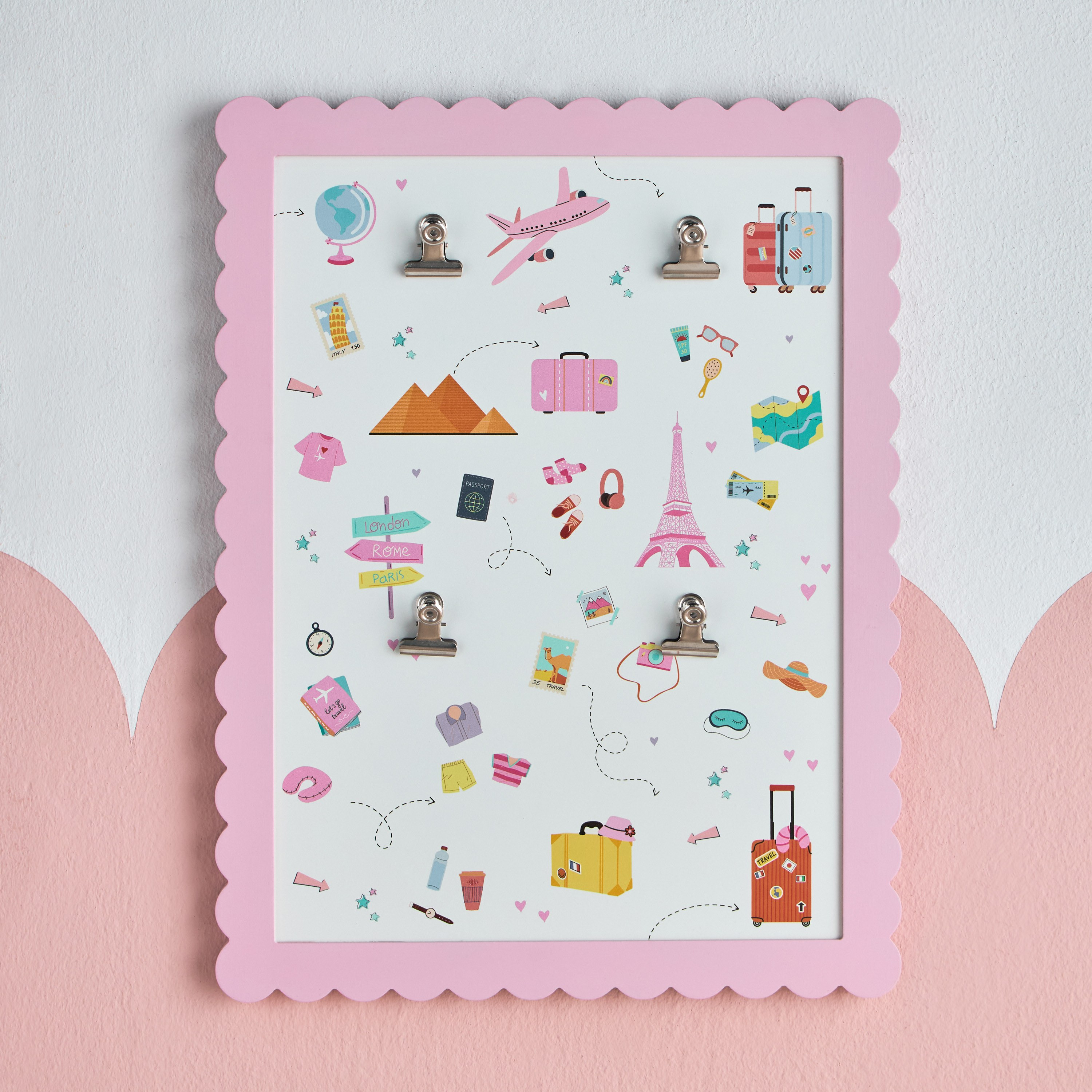 Juno Travel Pin Board-babyandkids-schoolessentials-stationery-image-2