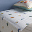 طقم لحاف وملاءات مفرد 4 قطع قطن بطبعة روبوت - 135×220 سم-kids-beddingandwindows-bedding-comforters-image-3