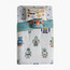 طقم لحاف وملاءات مفرد 4 قطع قطن بطبعة روبوت - 135×220 سم-kids-beddingandwindows-bedding-comforters-image-1