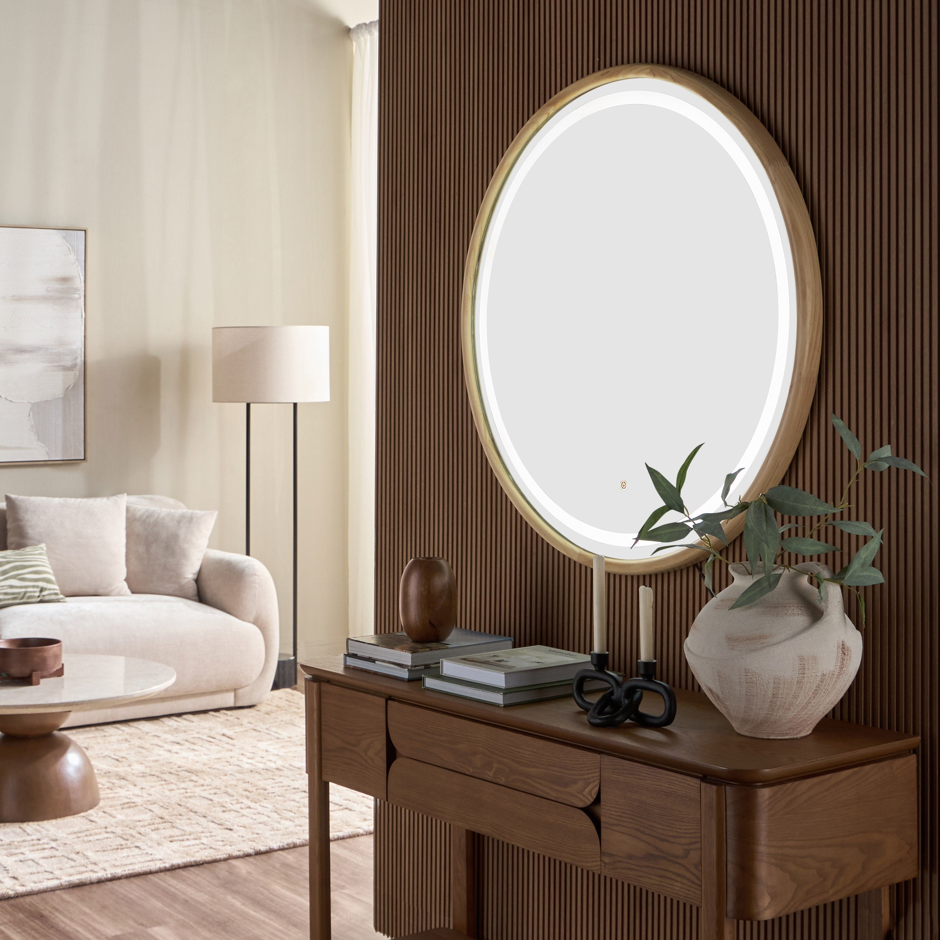 Natura Ismene Wall Mirror - 100 cm-household-walldecorandmirrors-mirrors-wallmirrors-image-5