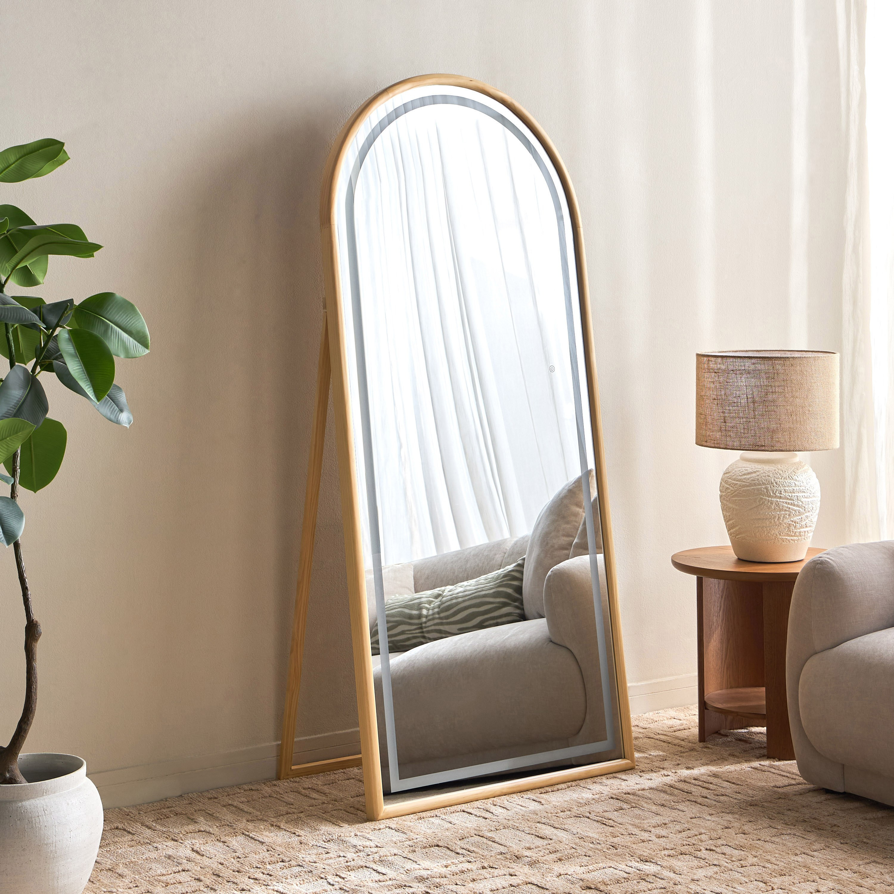 Natura Ismene Arch Floor Mirror - 180x80 cm-household-walldecorandmirrors-mirrors-floormirrors-image-1