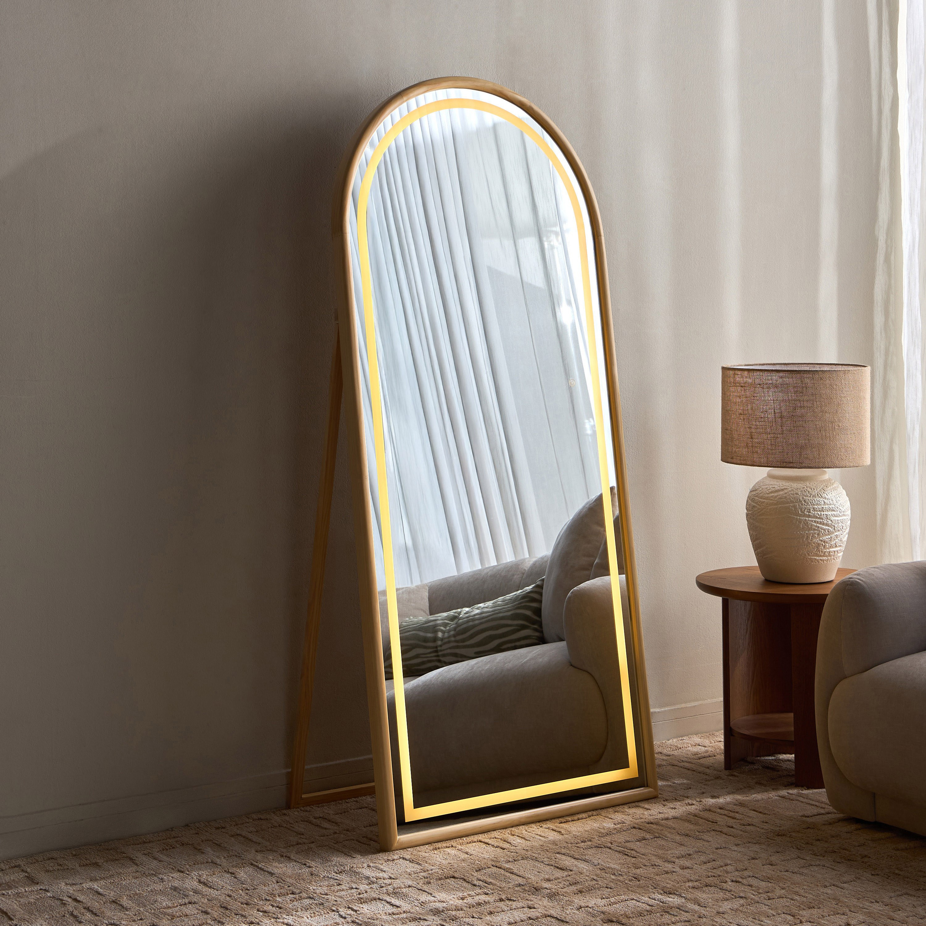 Natura Ismene Arch Floor Mirror - 180x80 cm-household-walldecorandmirrors-mirrors-floormirrors-image-2