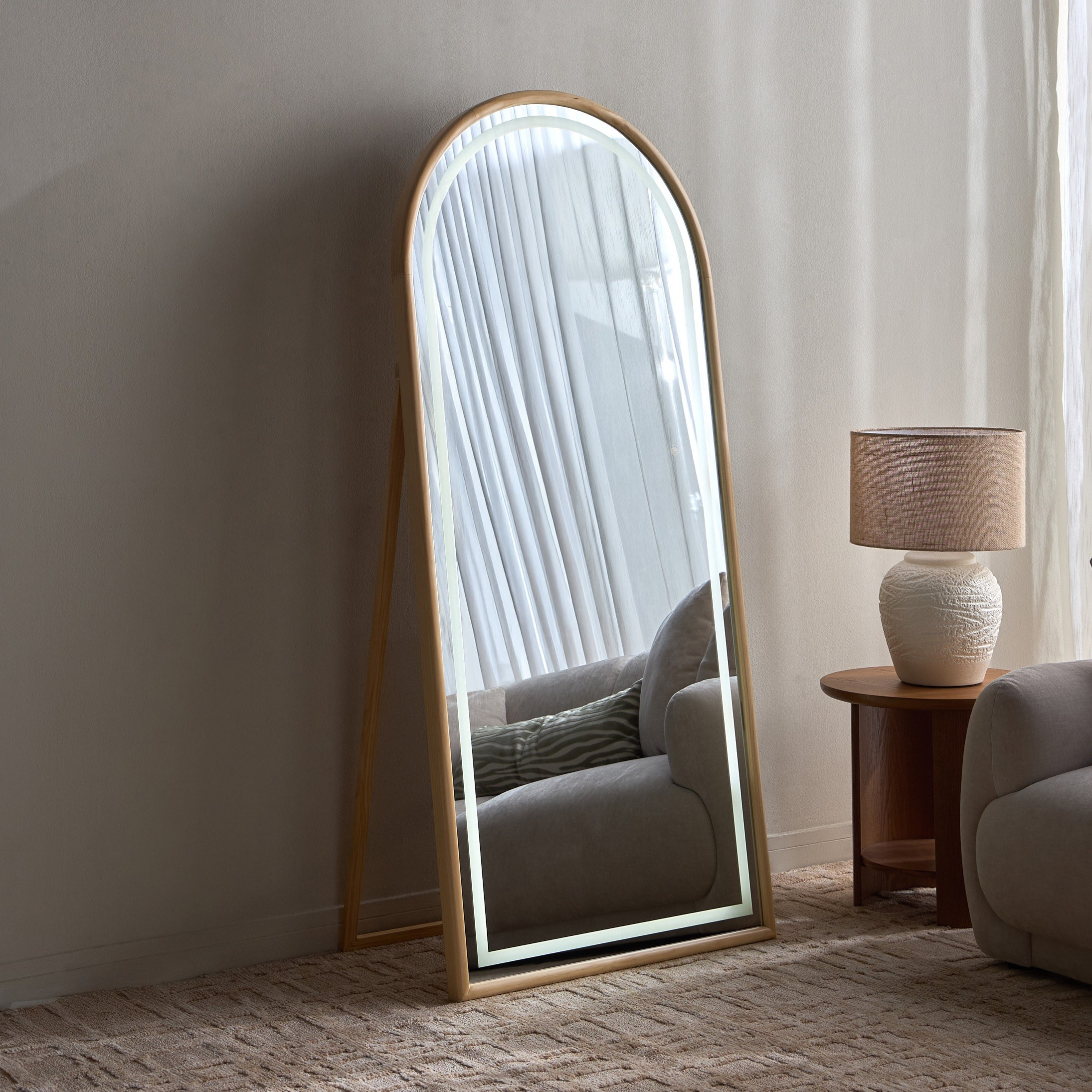 Natura Ismene Arch Floor Mirror - 180x80 cm-household-walldecorandmirrors-mirrors-floormirrors-image-3
