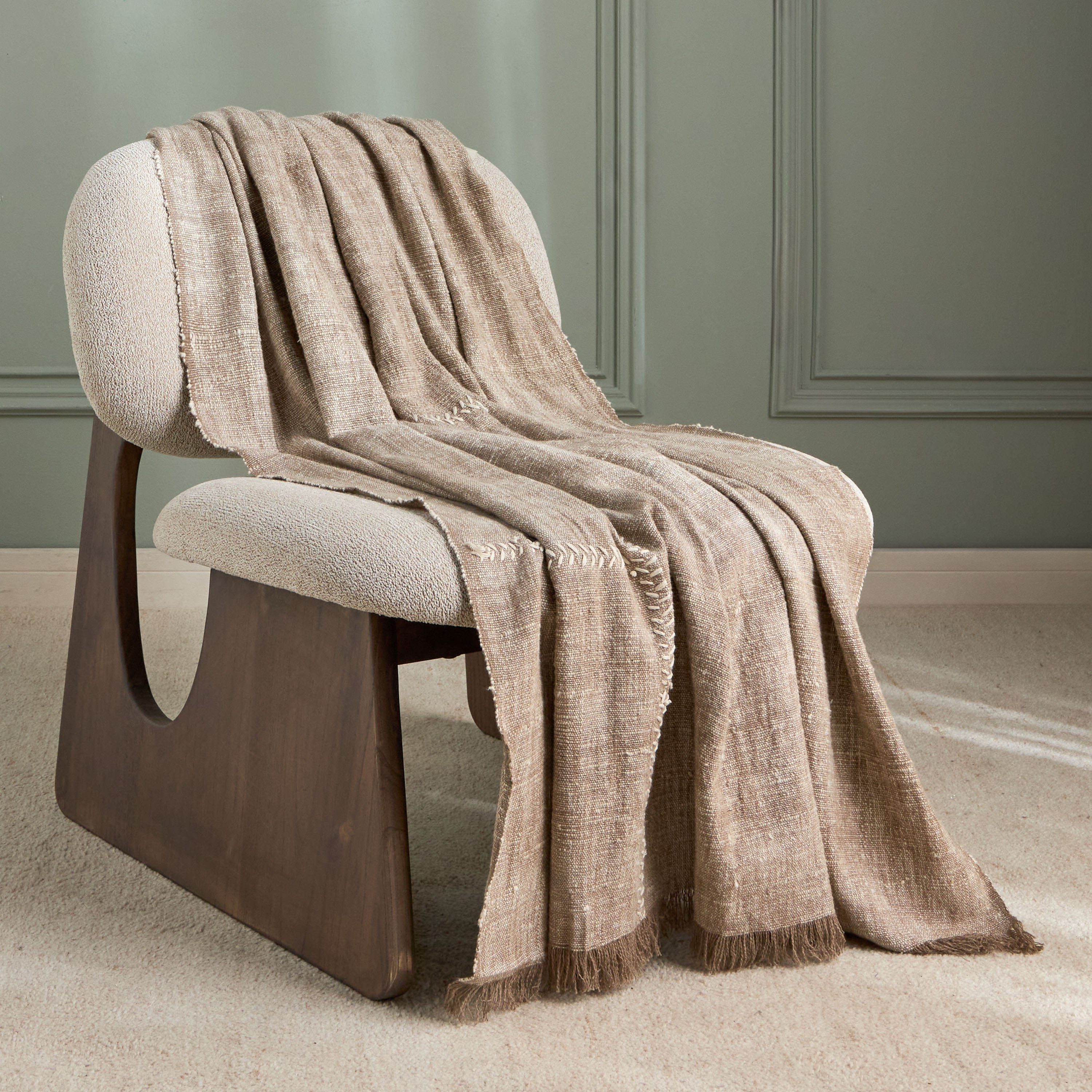 Isla Cotton Throw - 130x170 cm-household-bedding-blankets-image-1